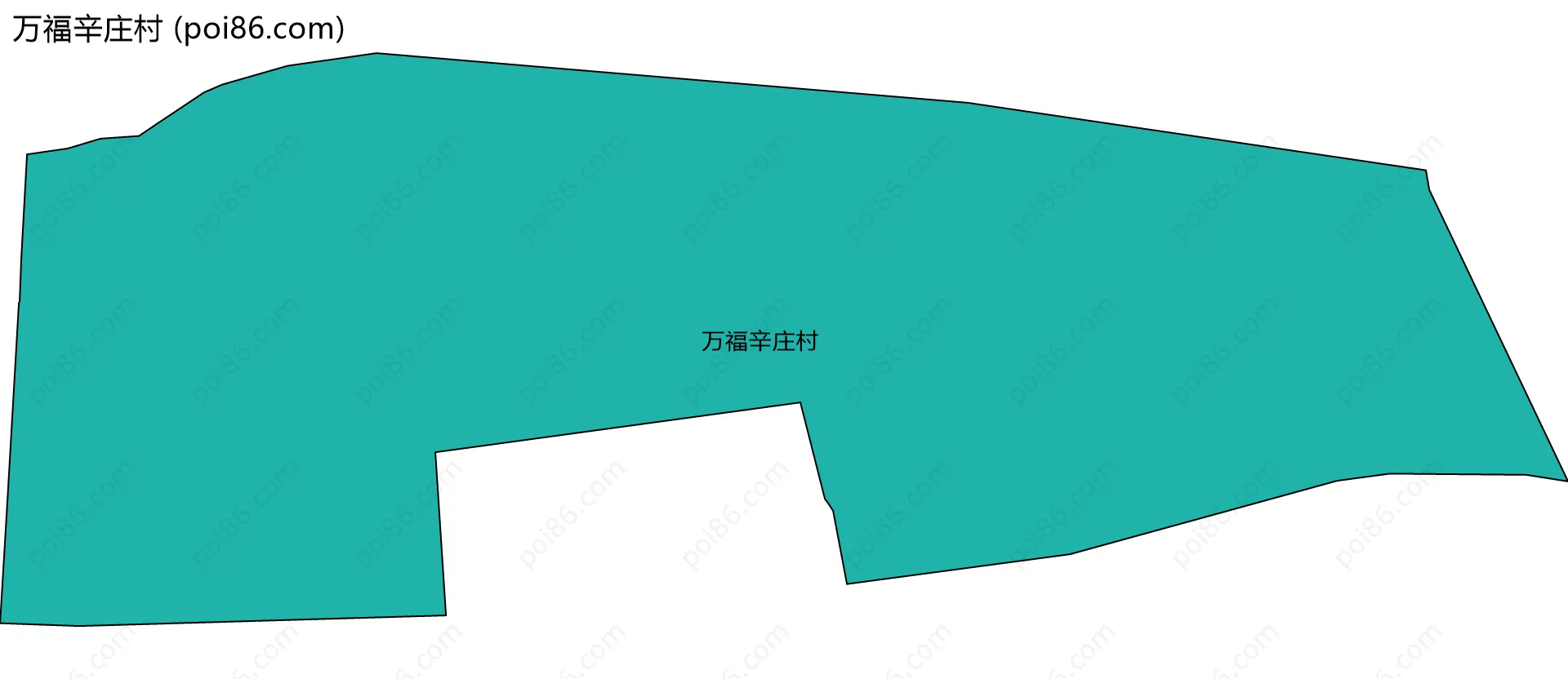 万福辛庄村边界地图