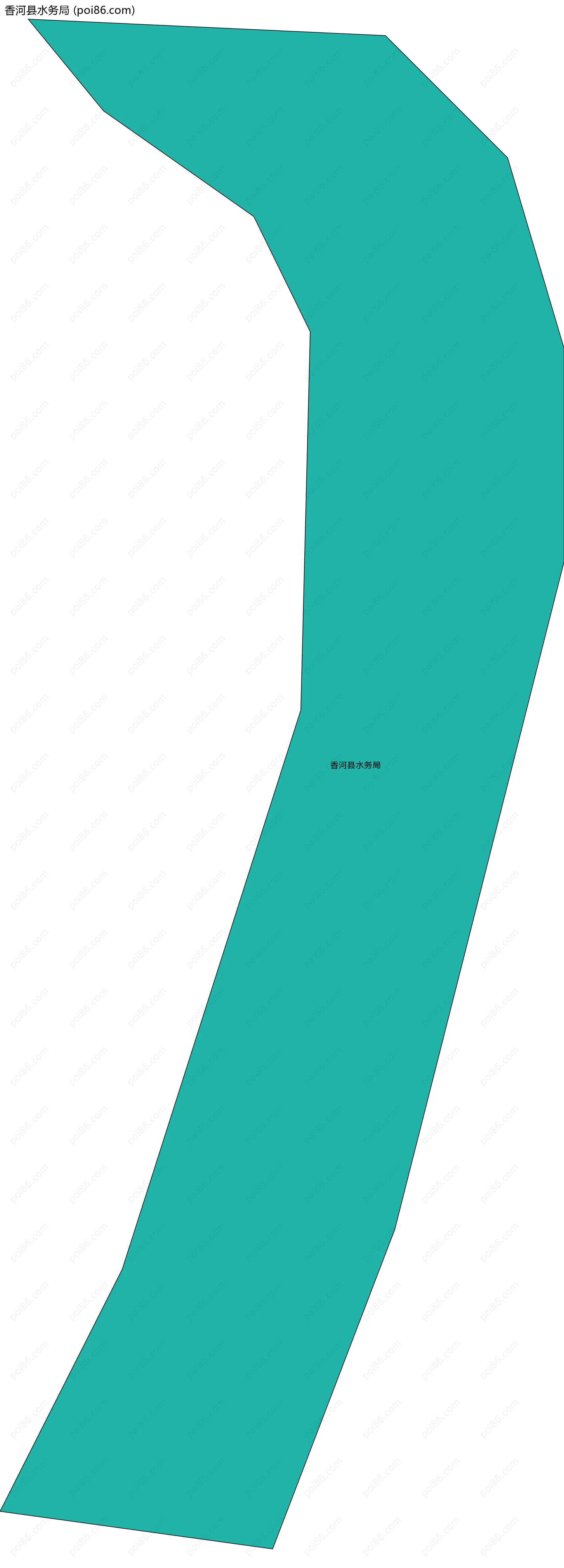 香河县水务局边界地图