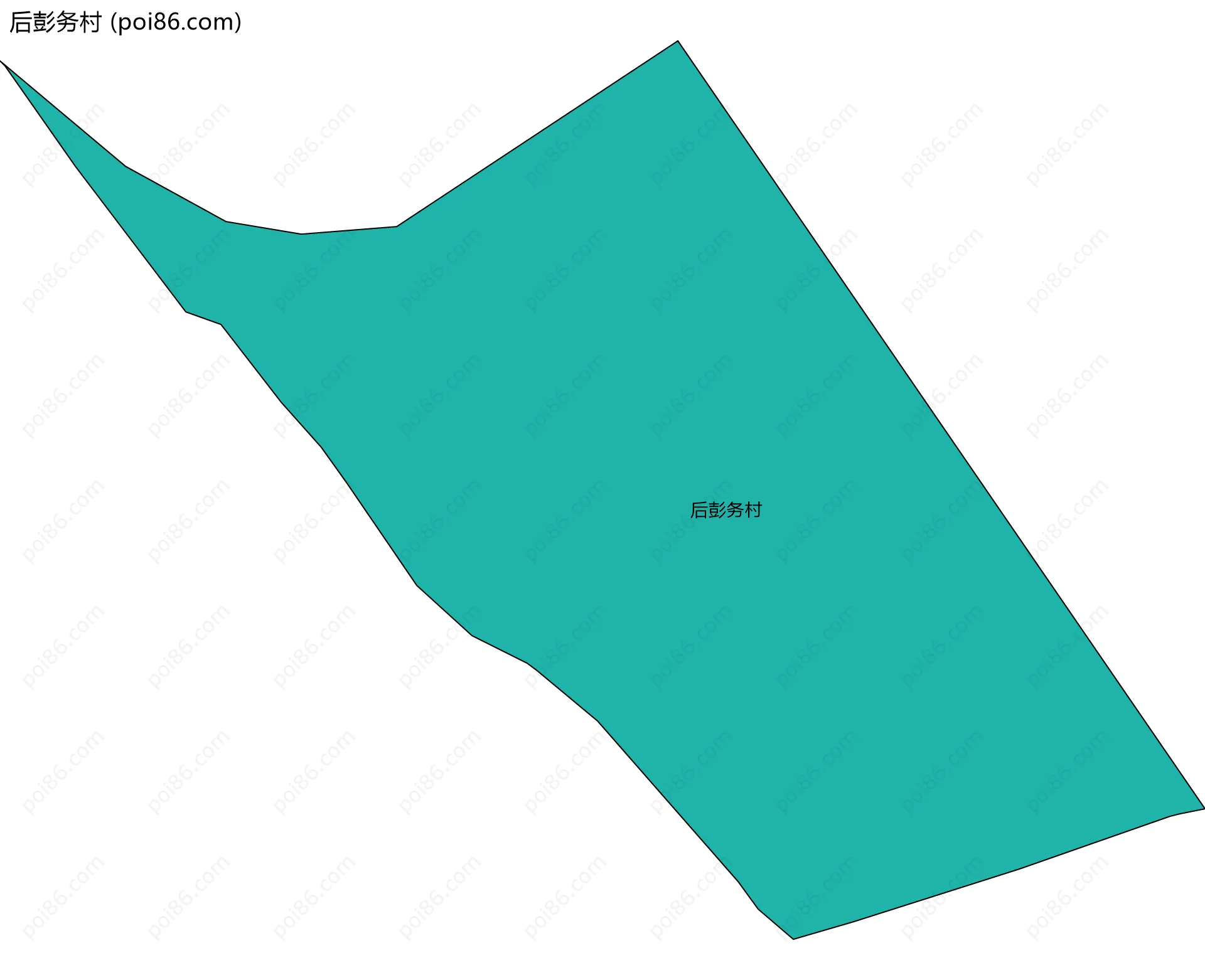 后彭务村边界地图