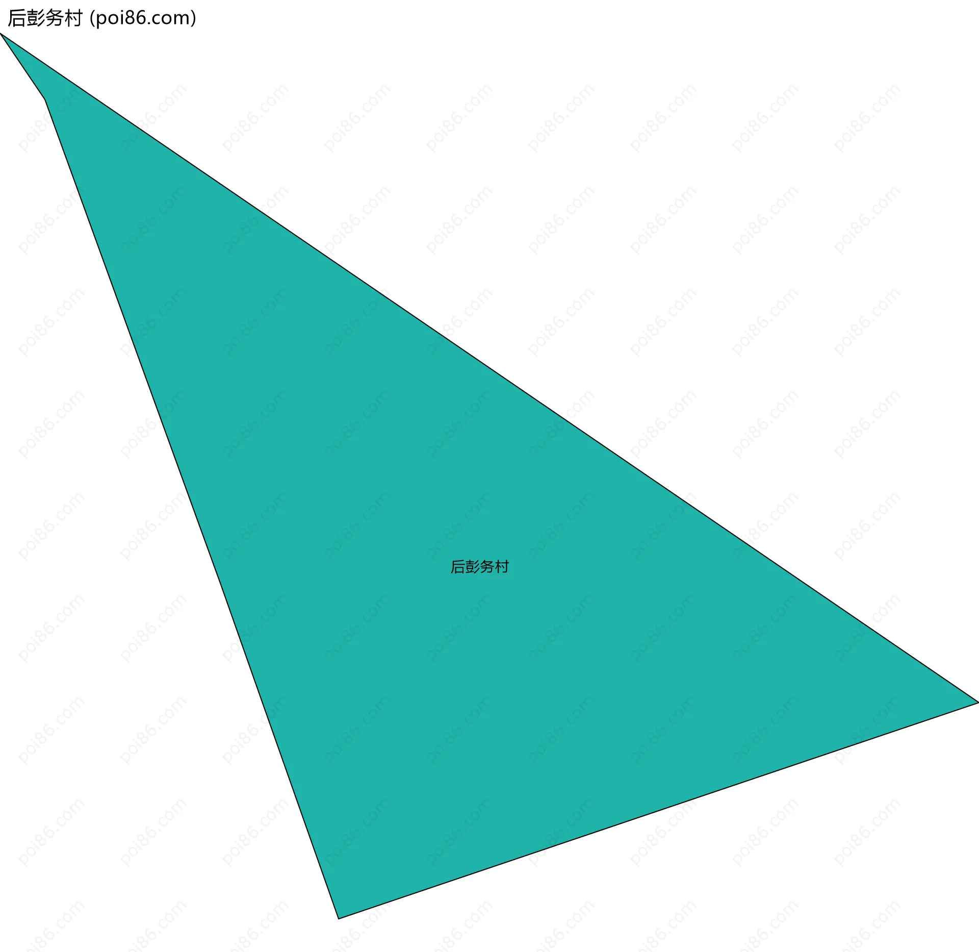 后彭务村边界地图