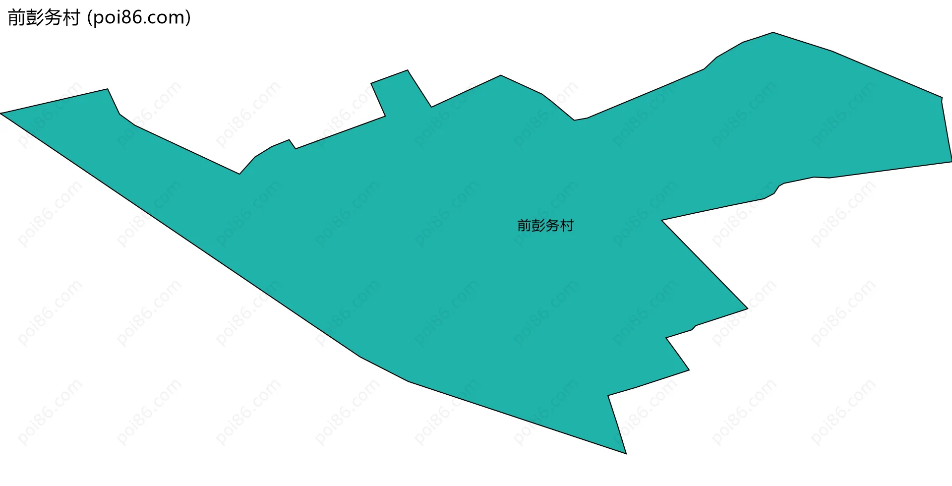 前彭务村边界地图