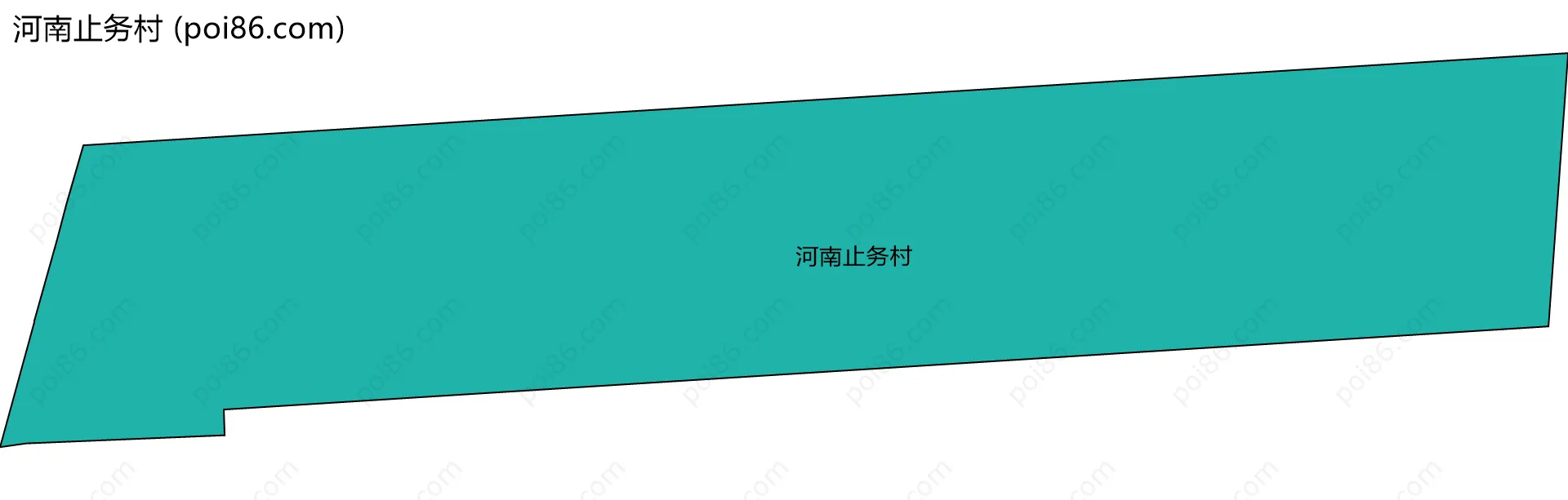 河南止务村边界地图