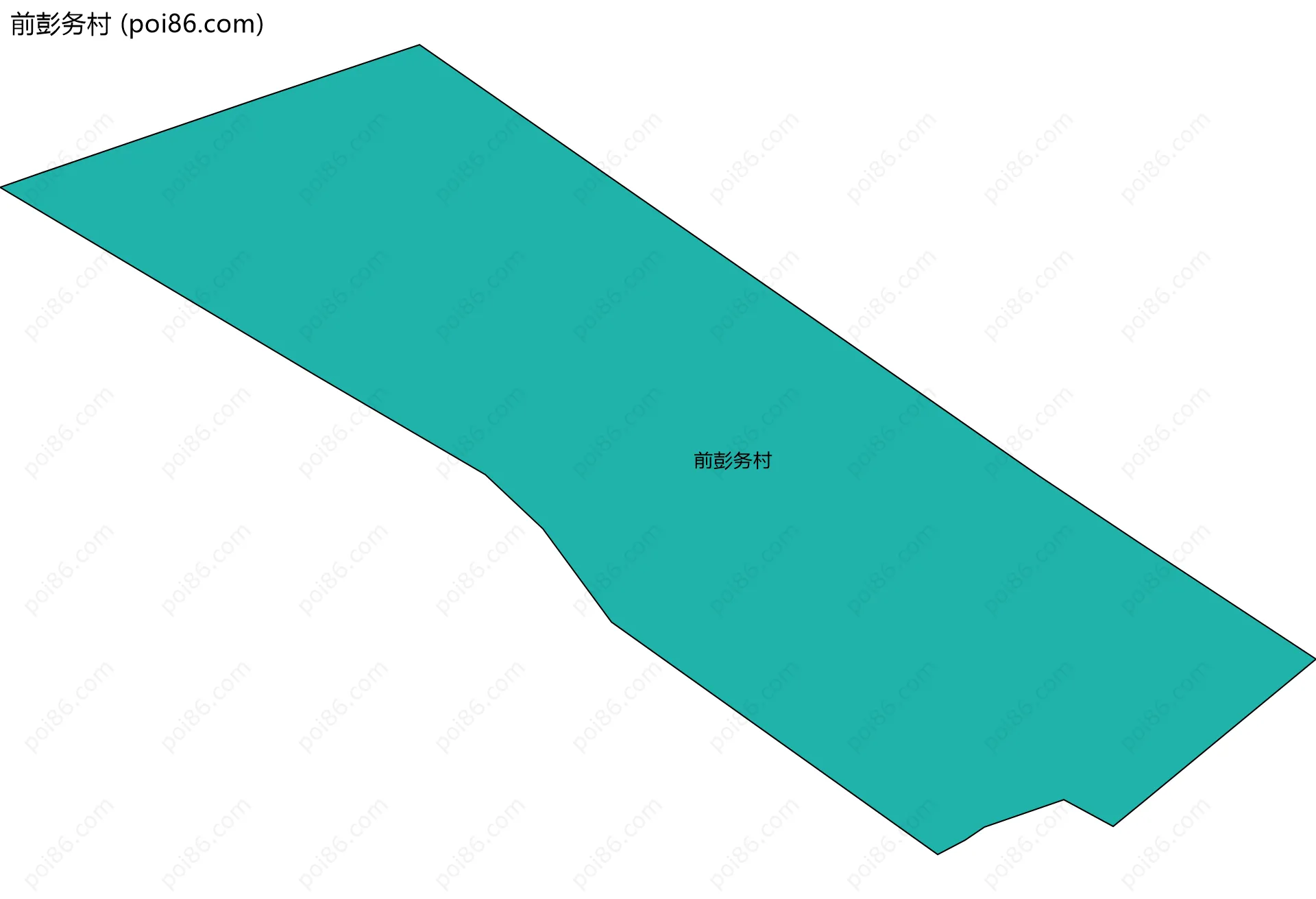前彭务村边界地图