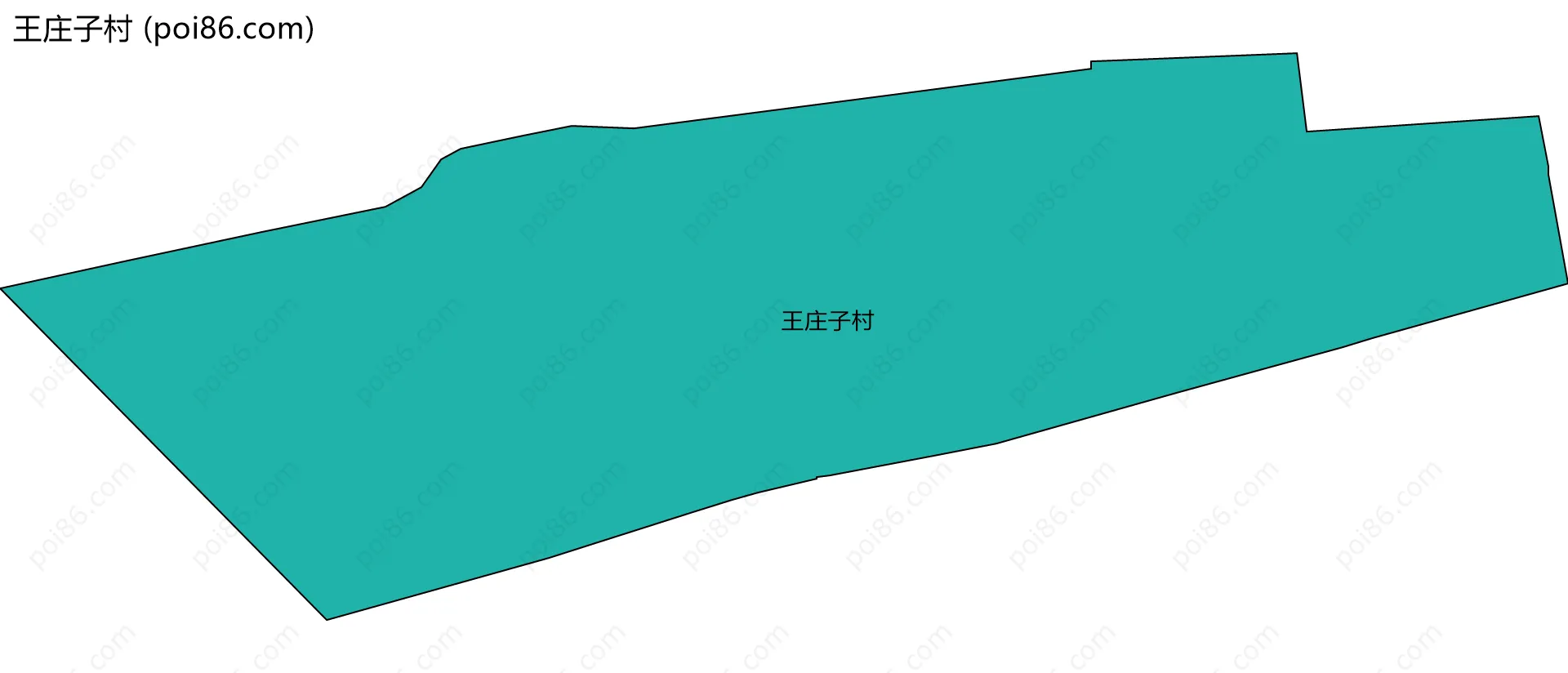 王庄子村边界地图