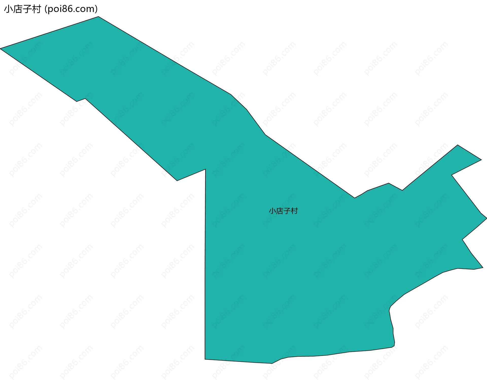 小店子村边界地图