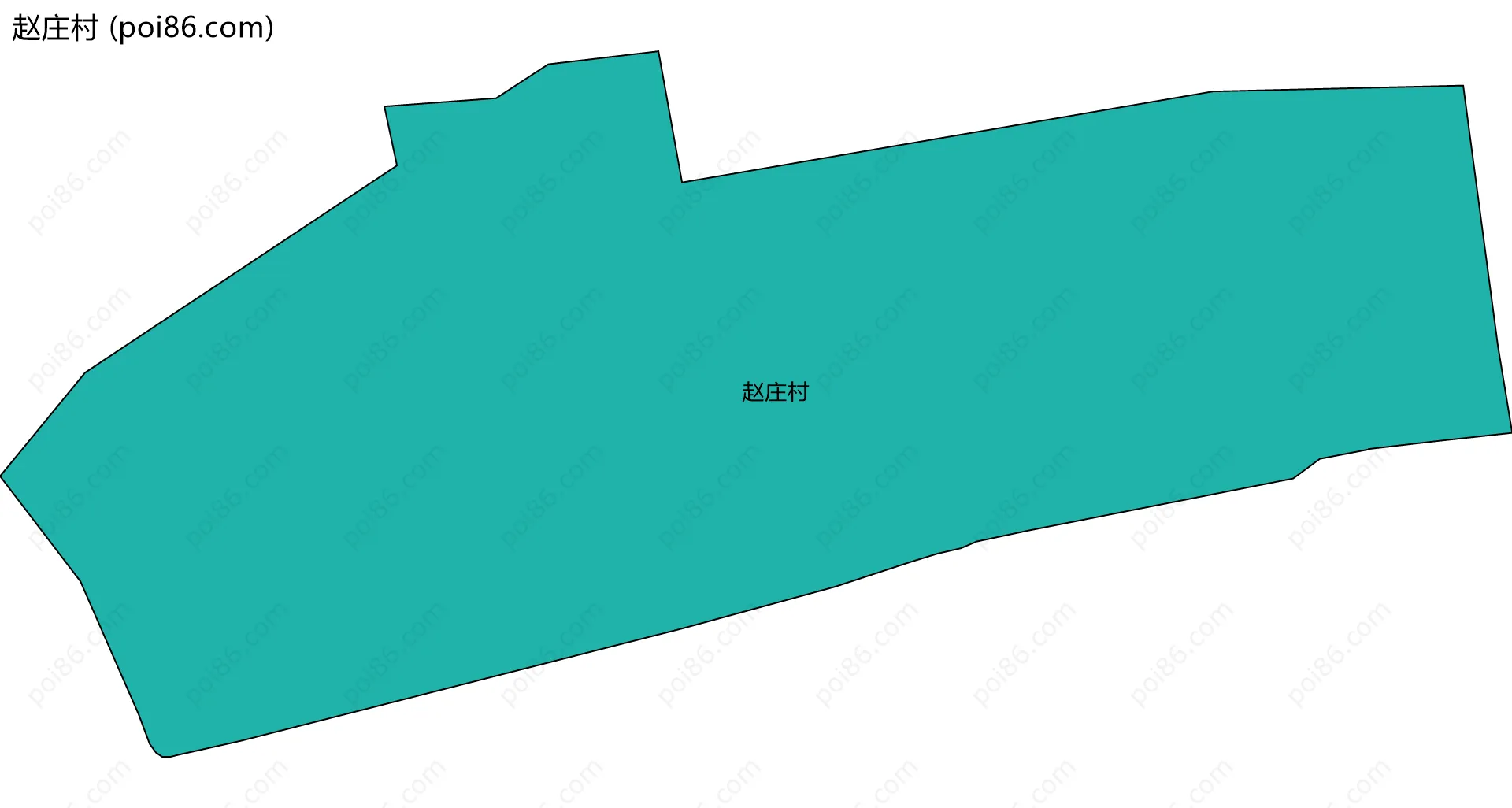 赵庄村边界地图