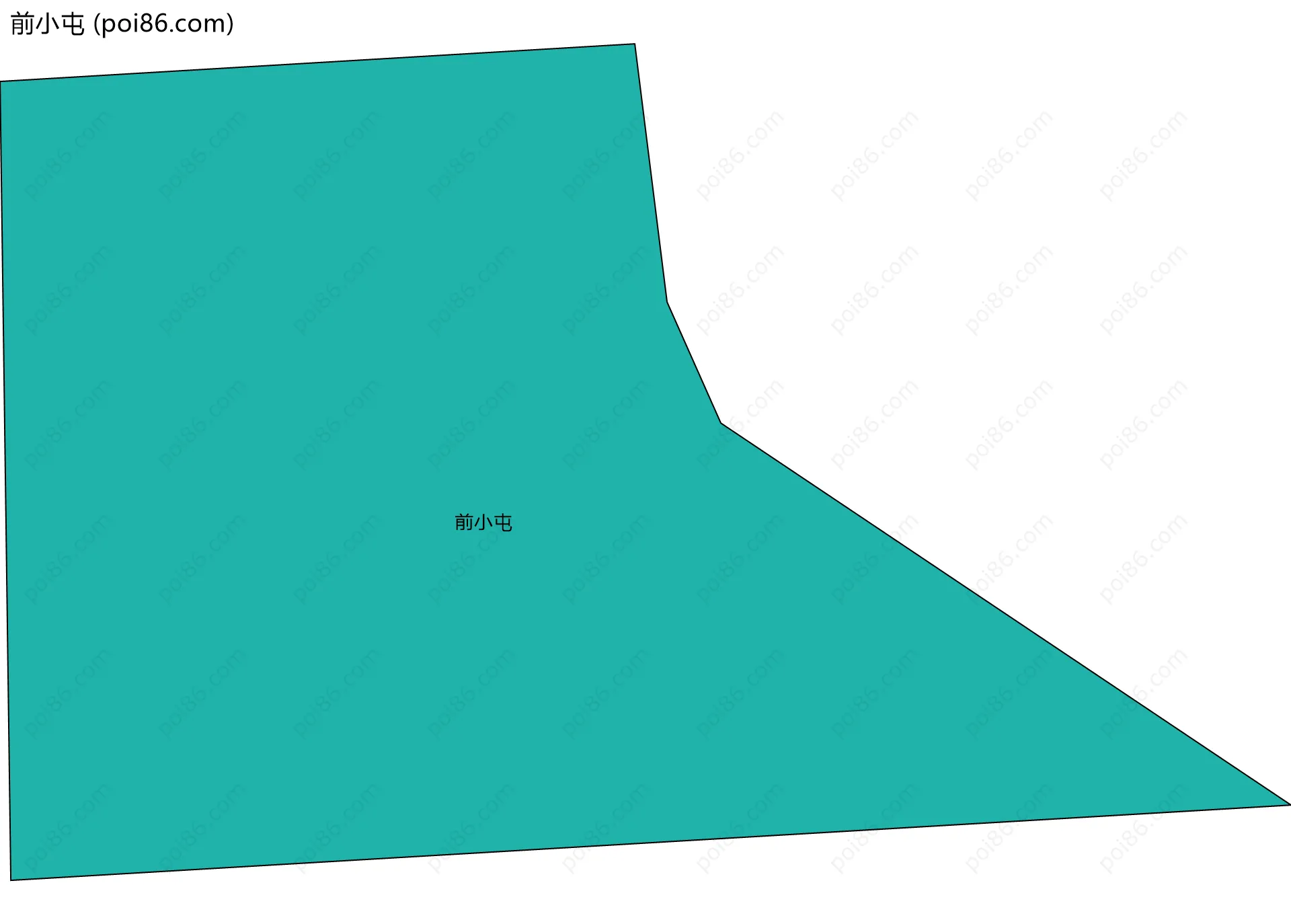 前小屯边界地图
