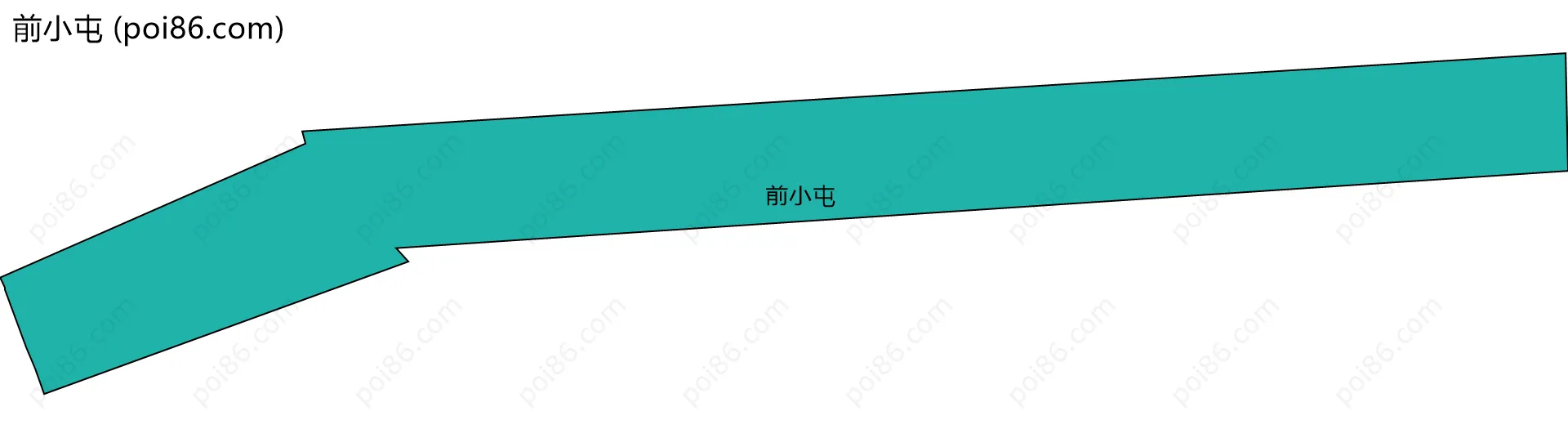 前小屯边界地图