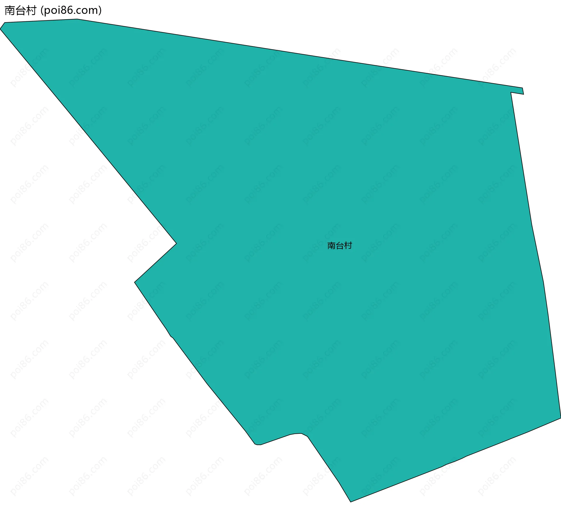 南台村边界地图
