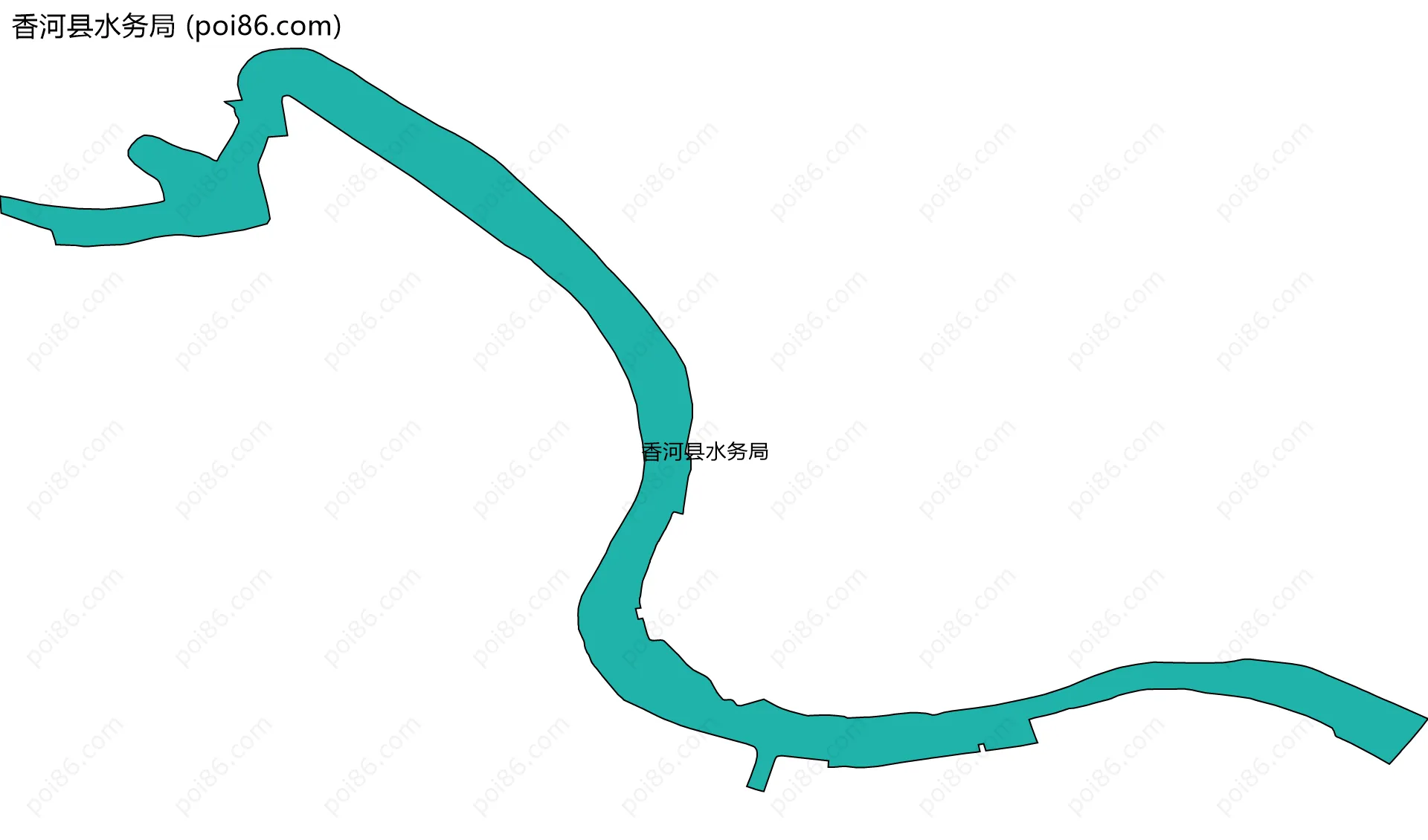香河县水务局边界地图