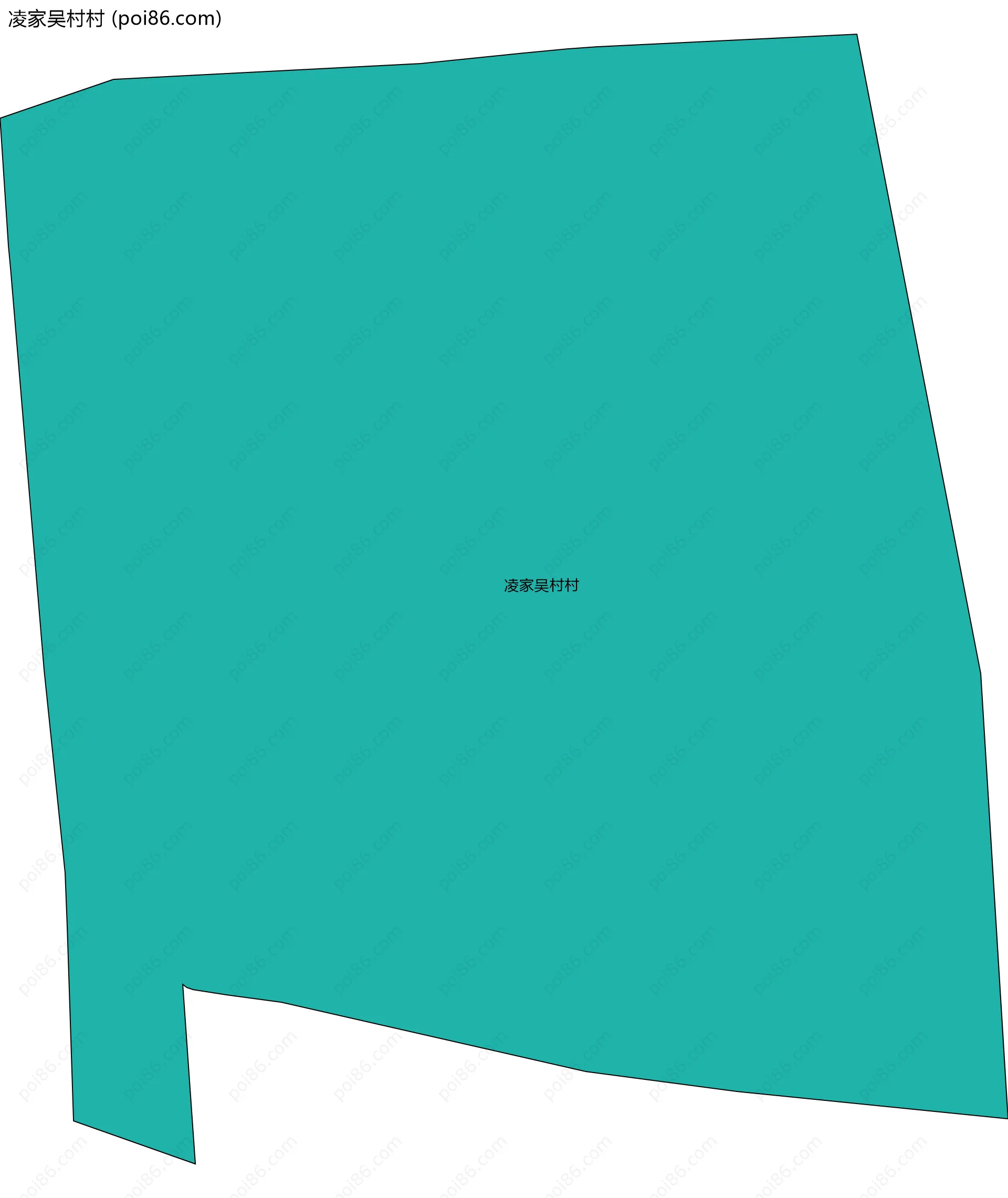 凌家吴村村边界地图