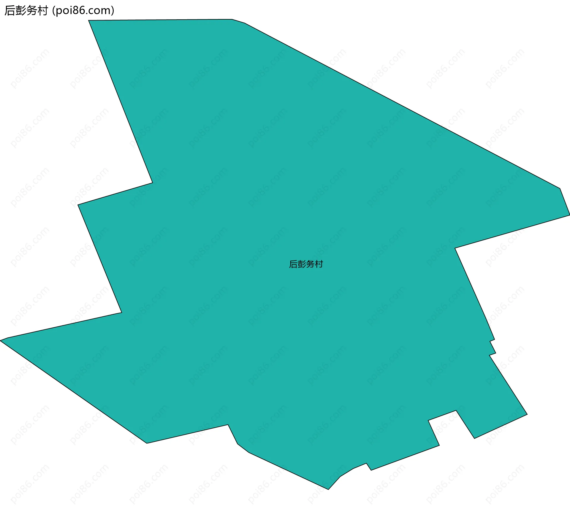 后彭务村边界地图