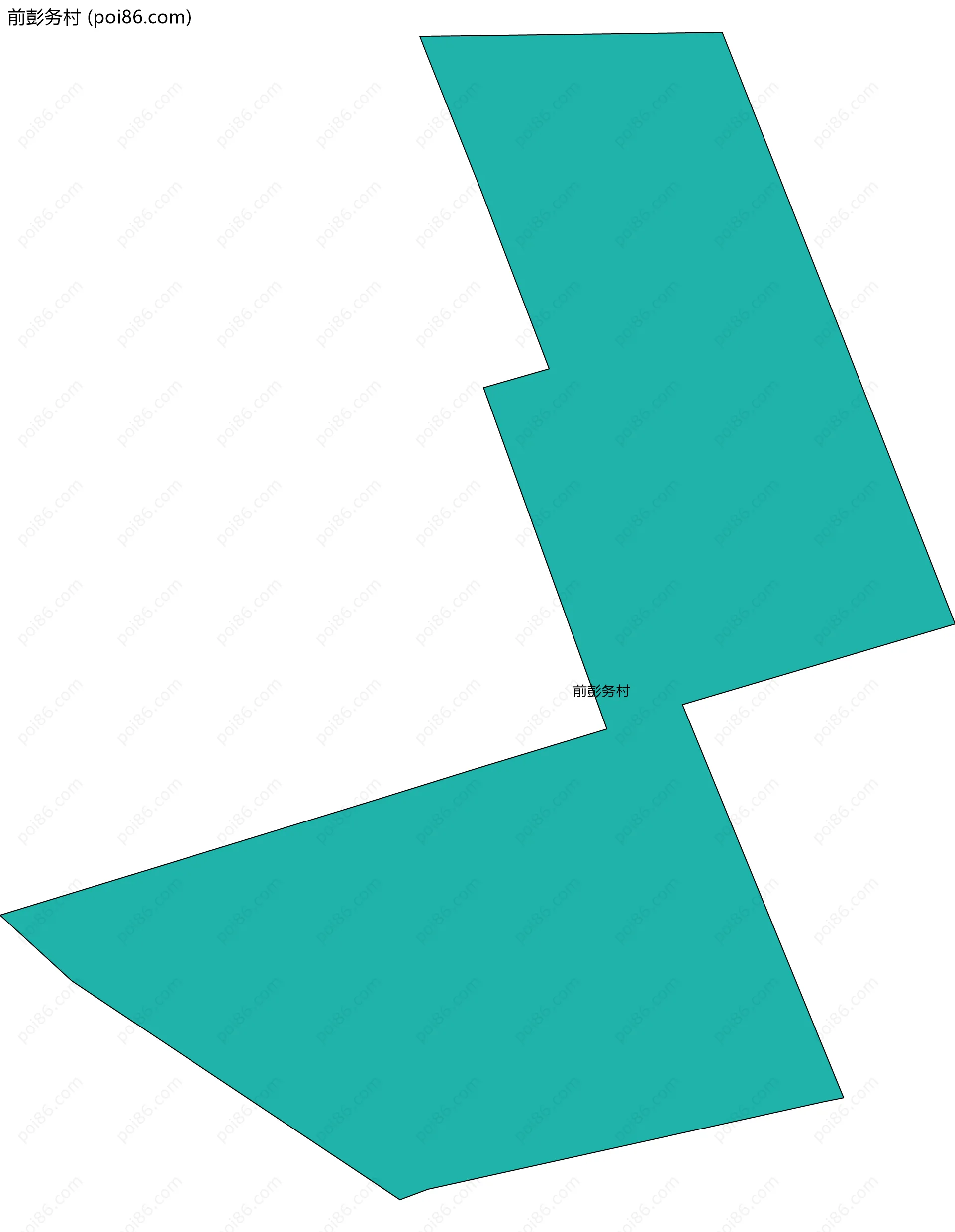 前彭务村边界地图