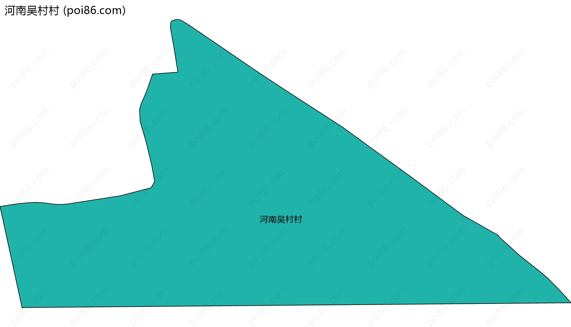 河南吴村村边界地图
