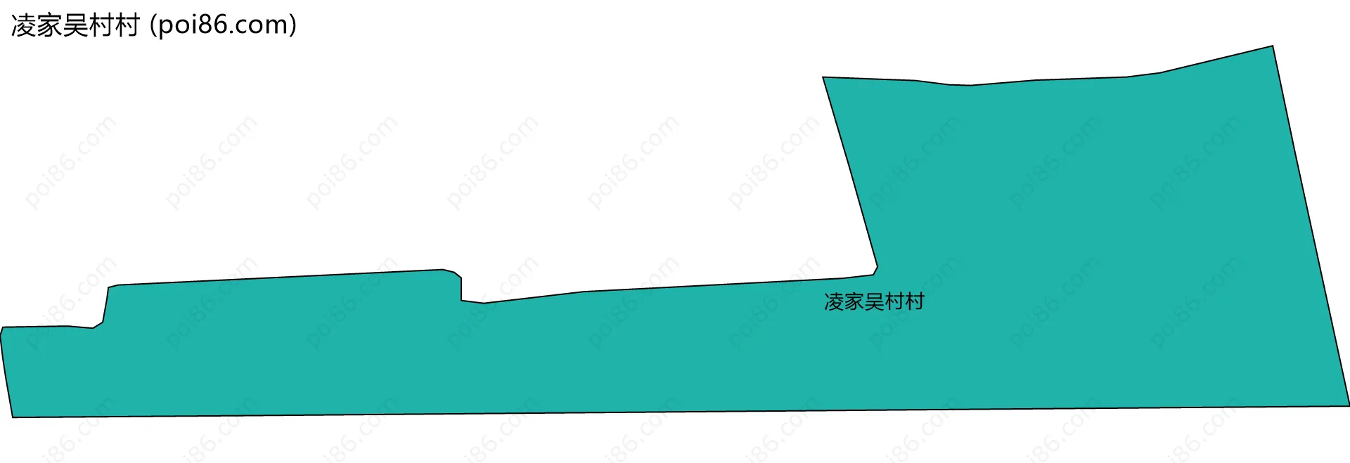 凌家吴村村边界地图