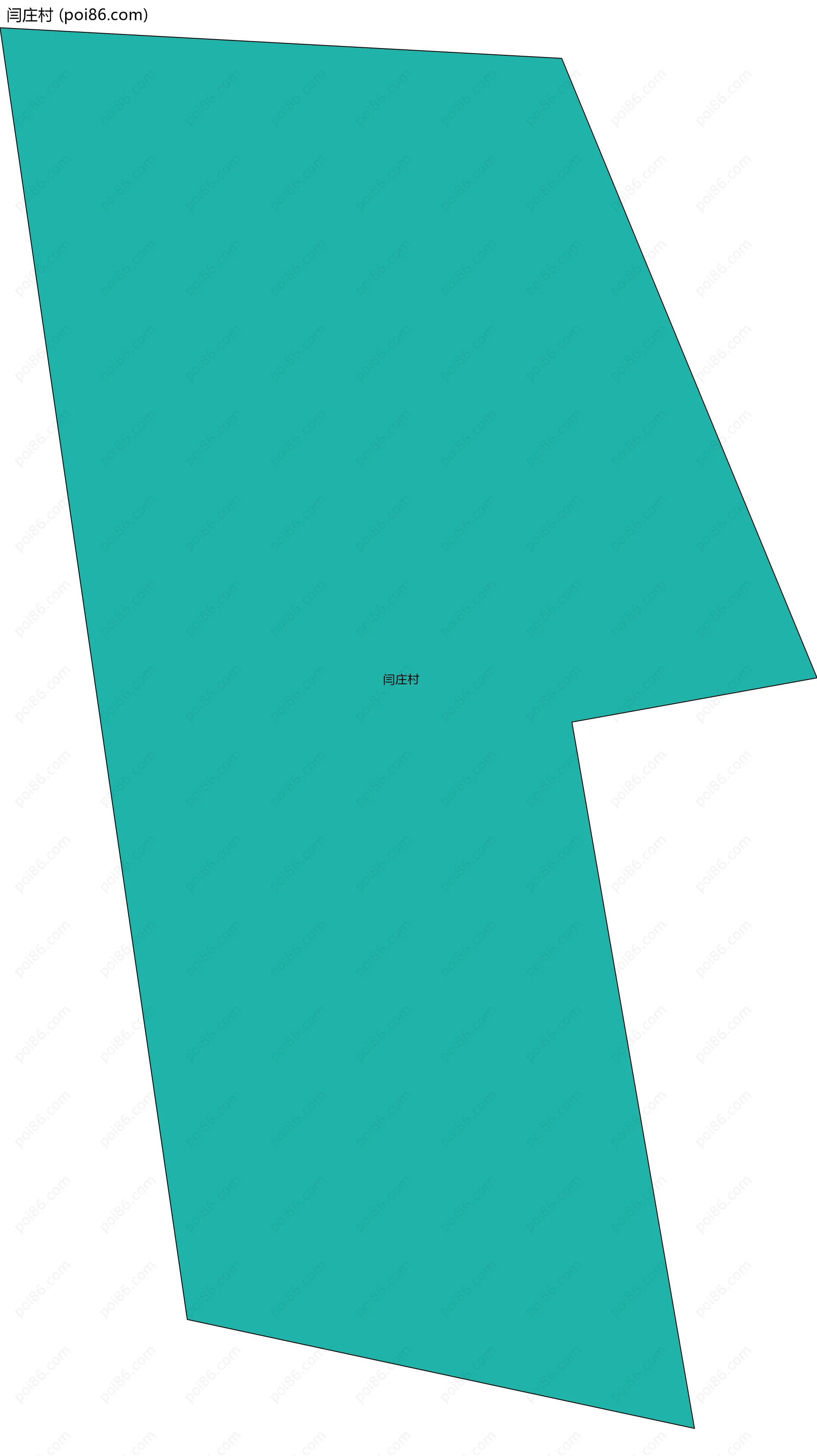 闫庄村边界地图