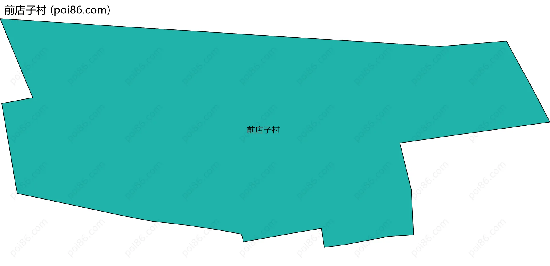 前店子村边界地图