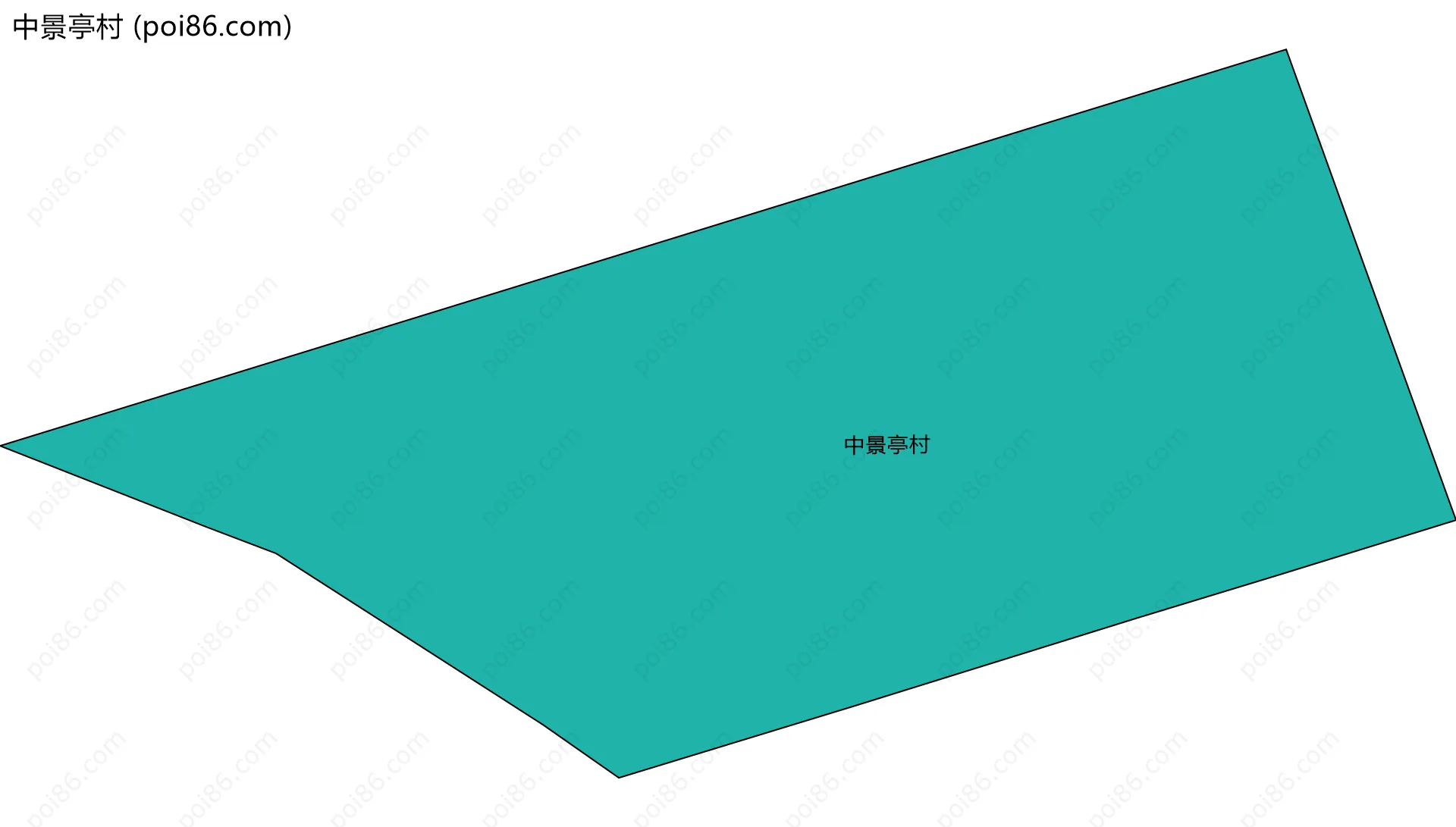 中景亭村边界地图