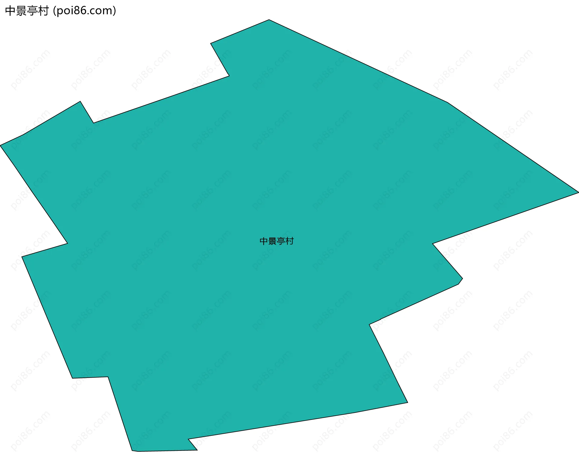 中景亭村边界地图