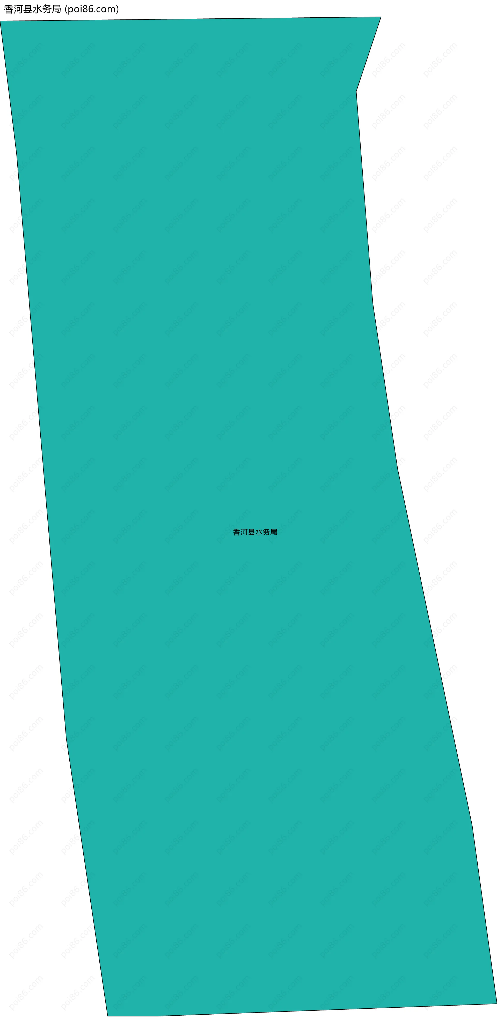 香河县水务局边界地图