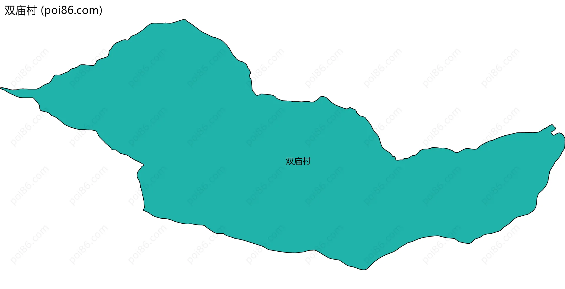 双庙村边界地图