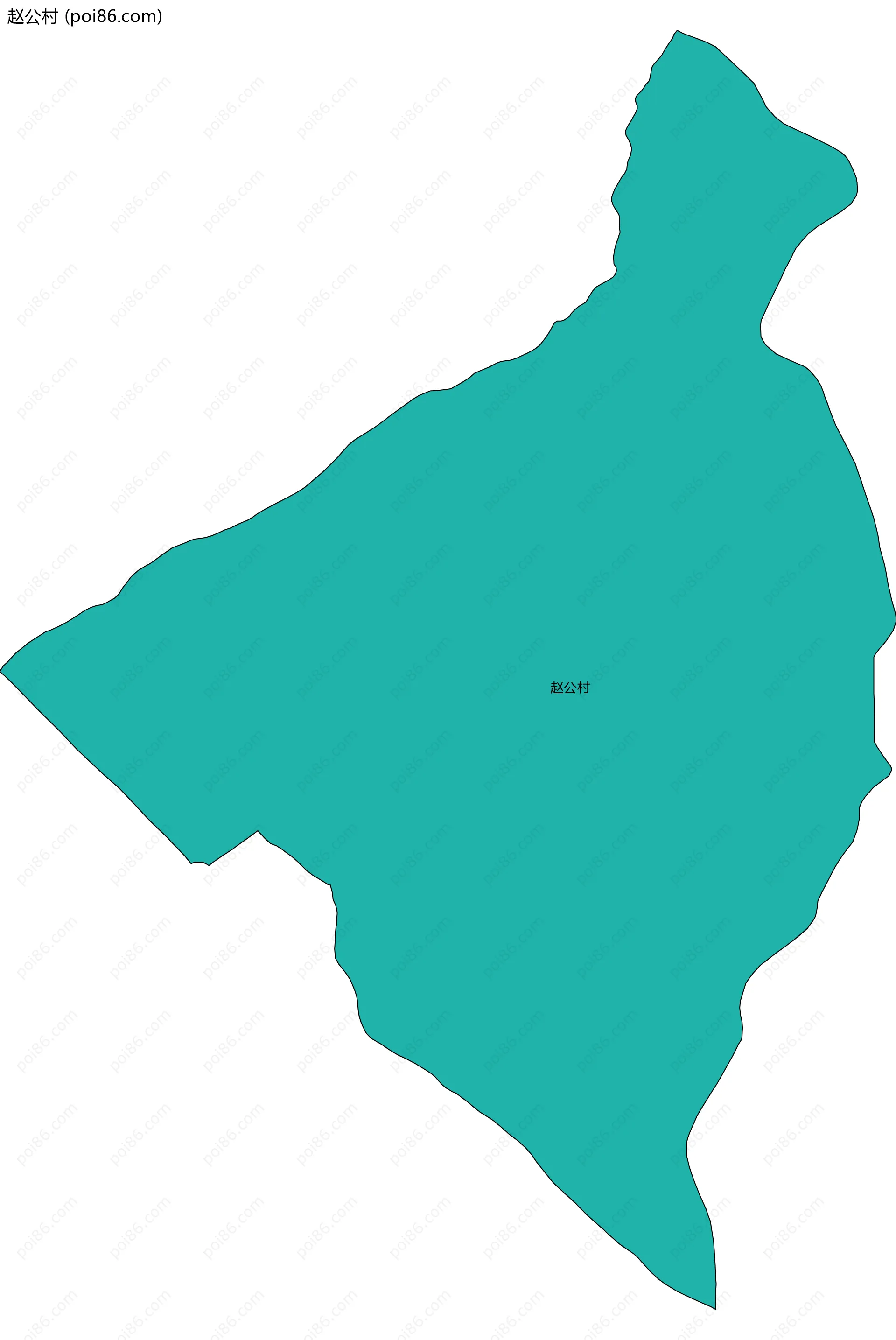 赵公村边界地图