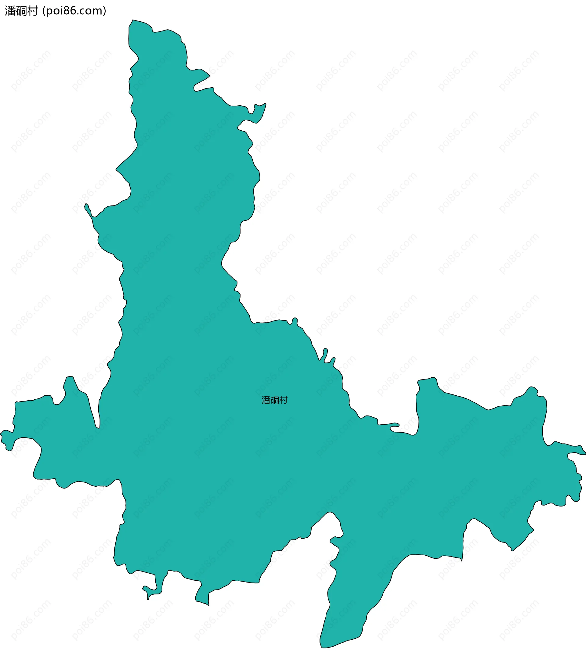 潘硐村边界地图