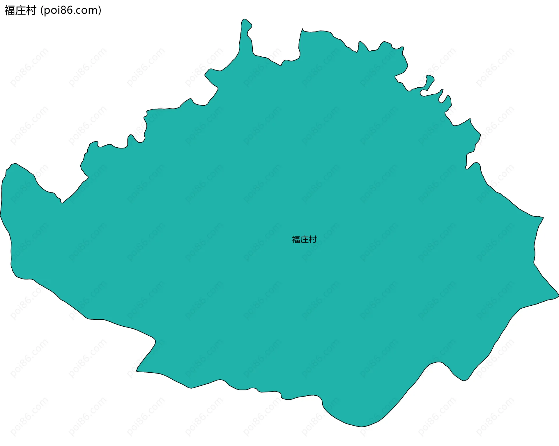 福庄村边界地图