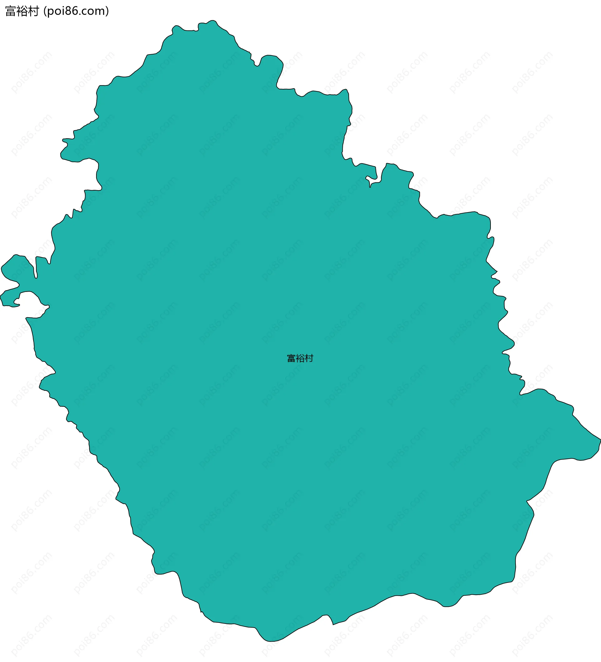 富裕村边界地图