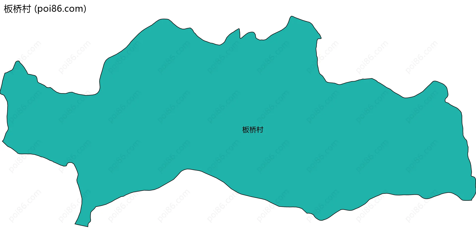 板桥村边界地图