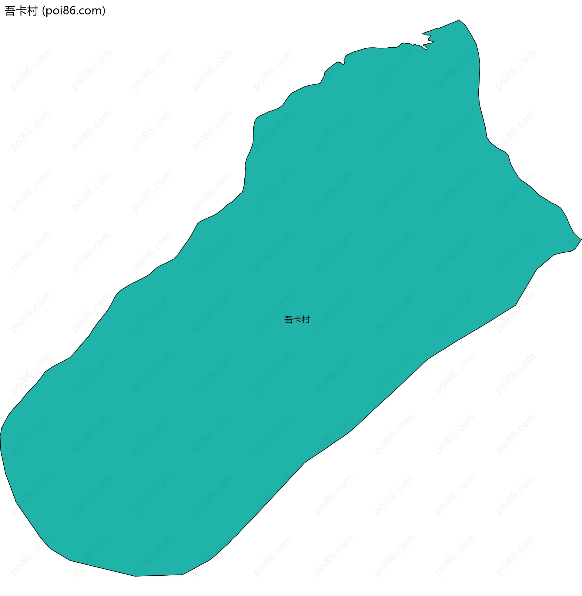 吾卡村边界地图