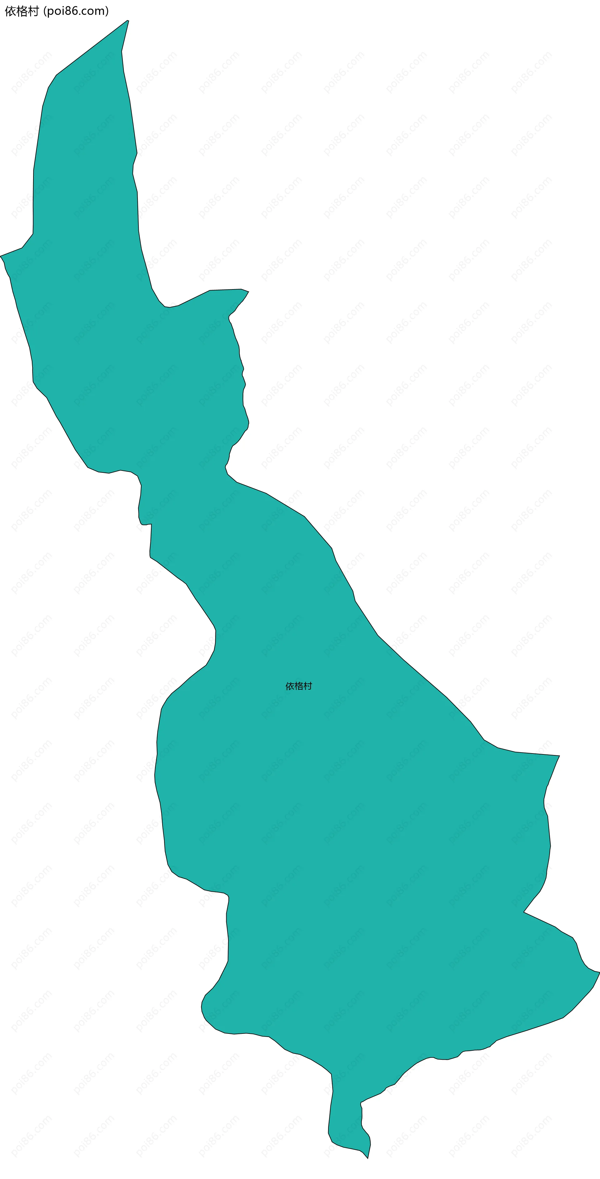 依格村边界地图