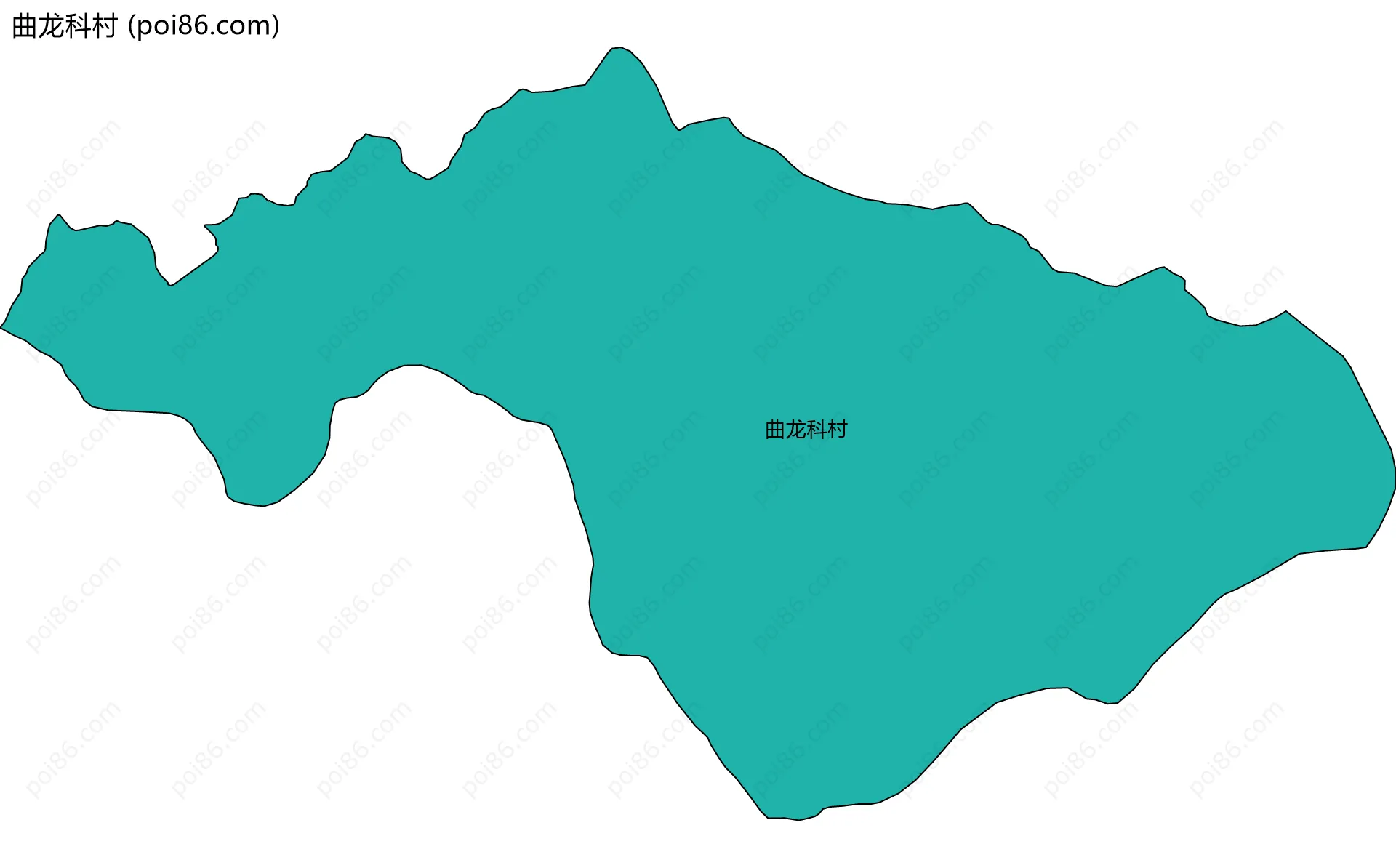 曲龙科村边界地图