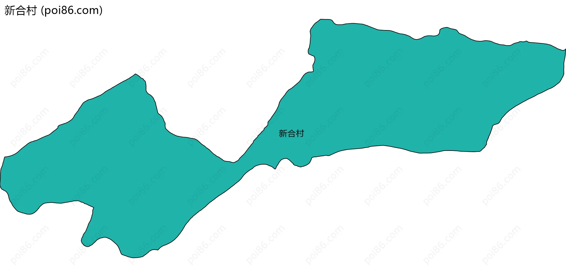 新合村边界地图