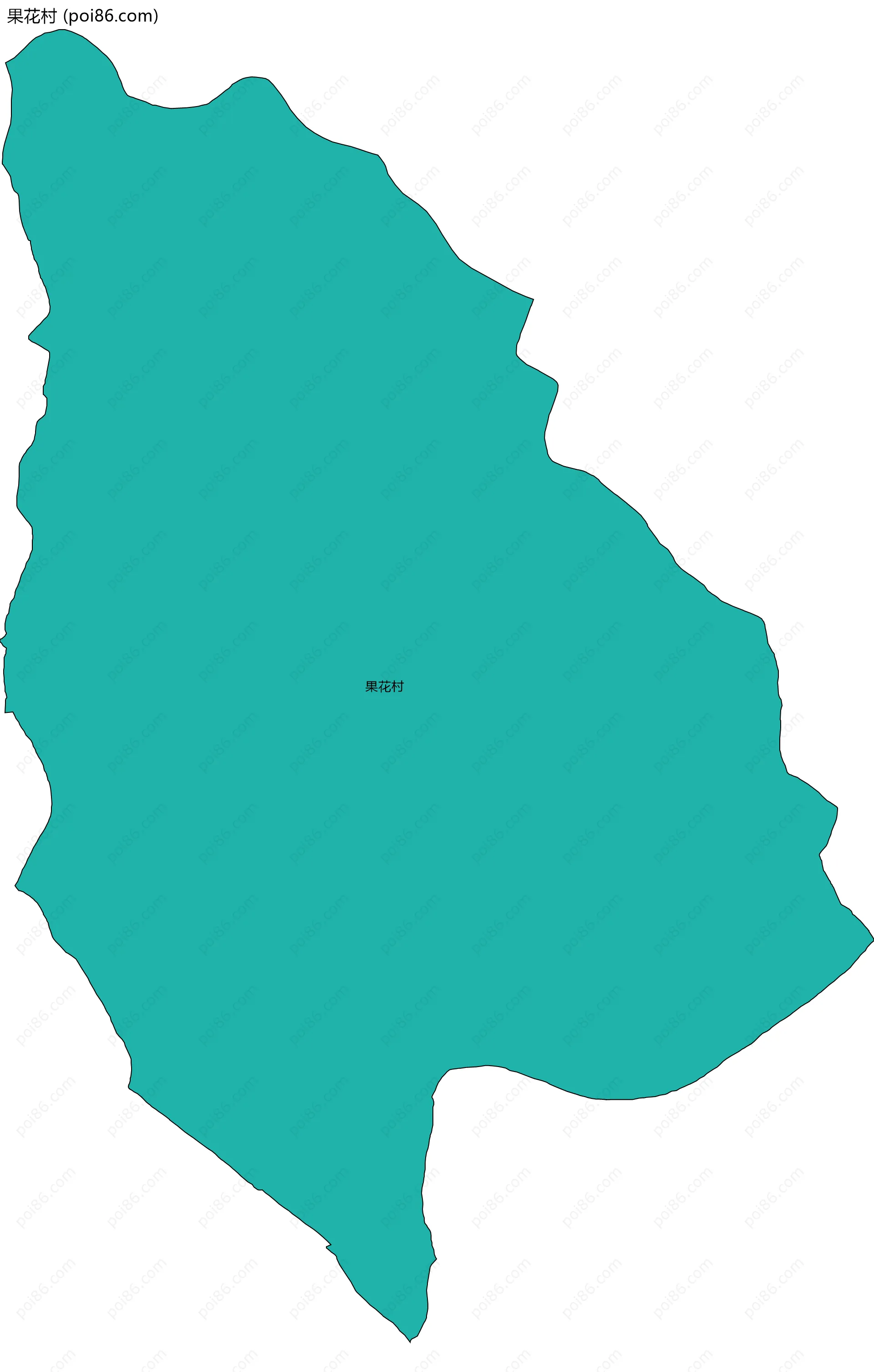 果花村边界地图
