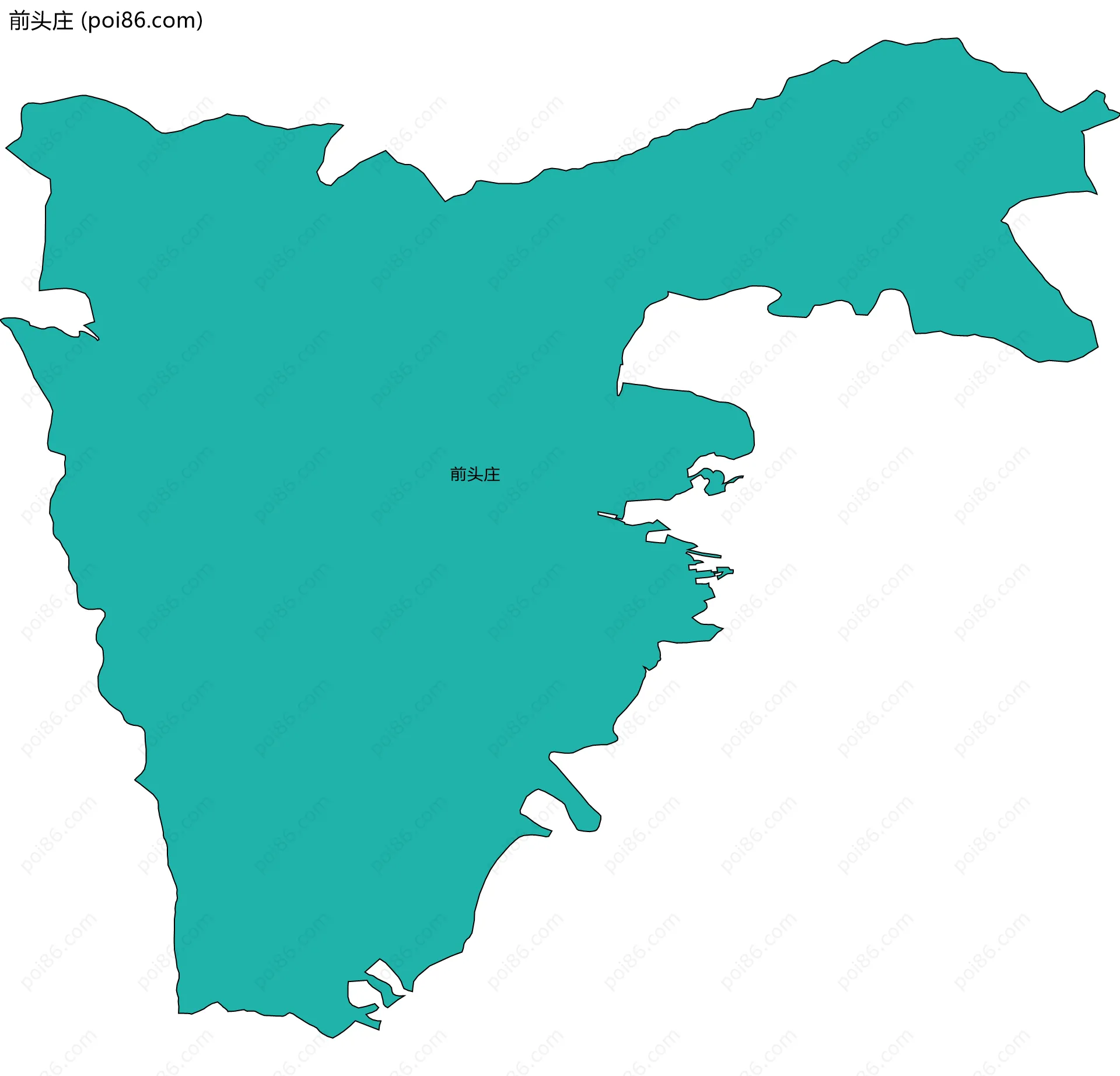 前头庄边界地图