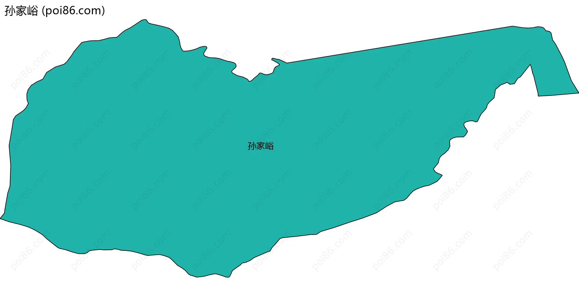 孙家峪边界地图