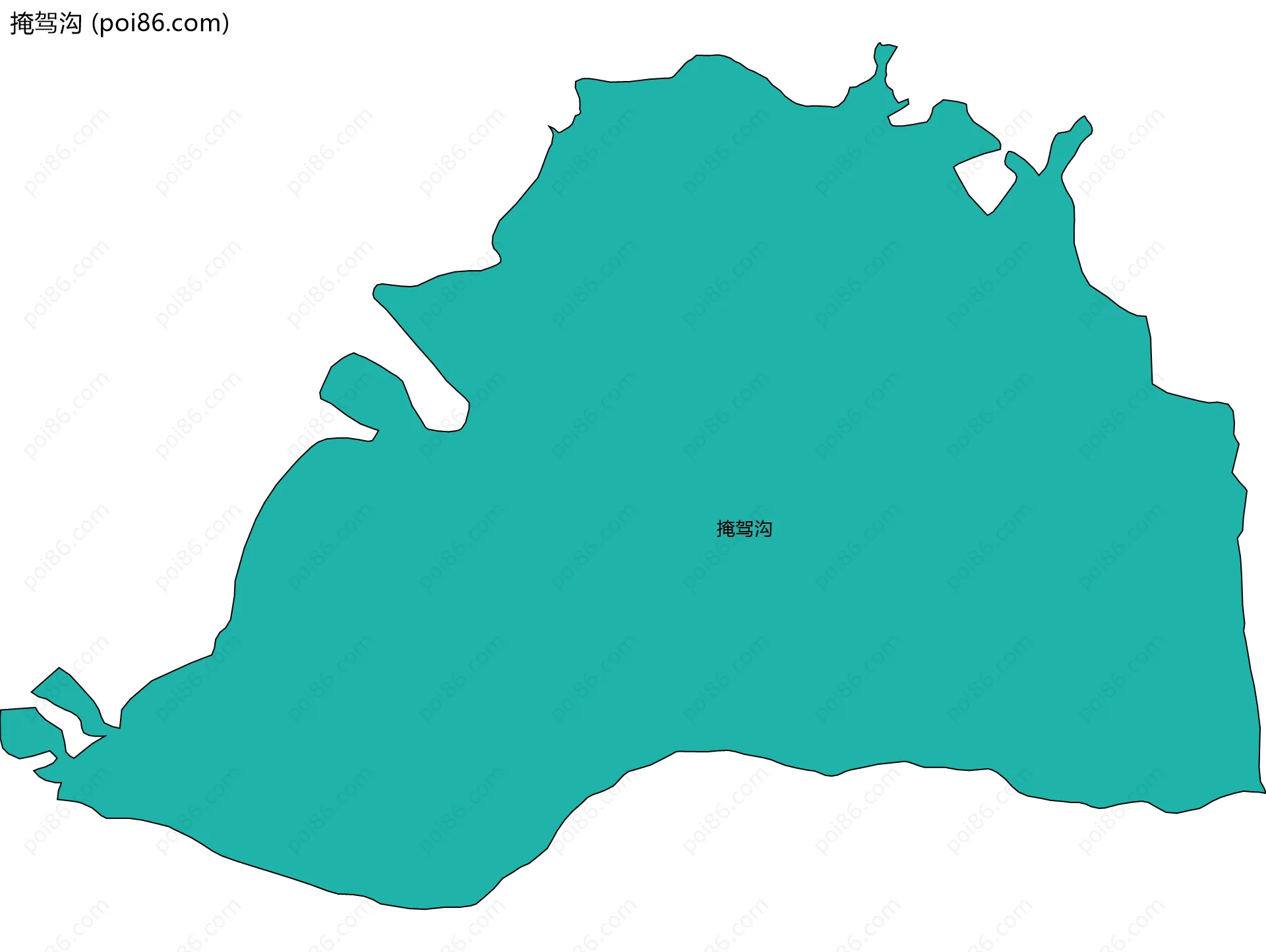 掩驾沟边界地图