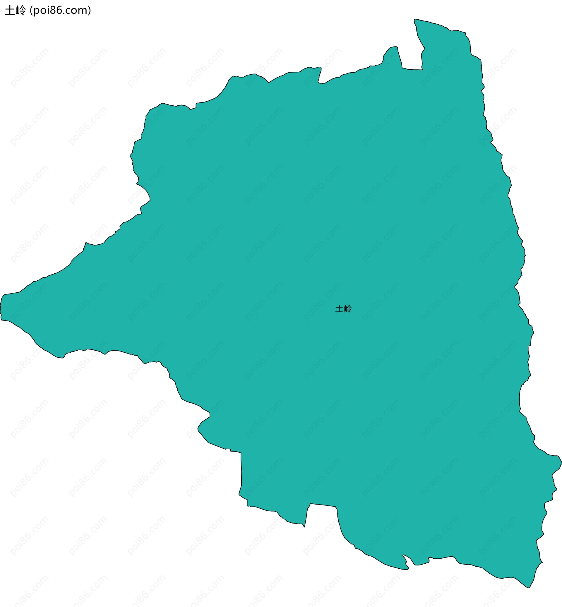 土岭边界地图