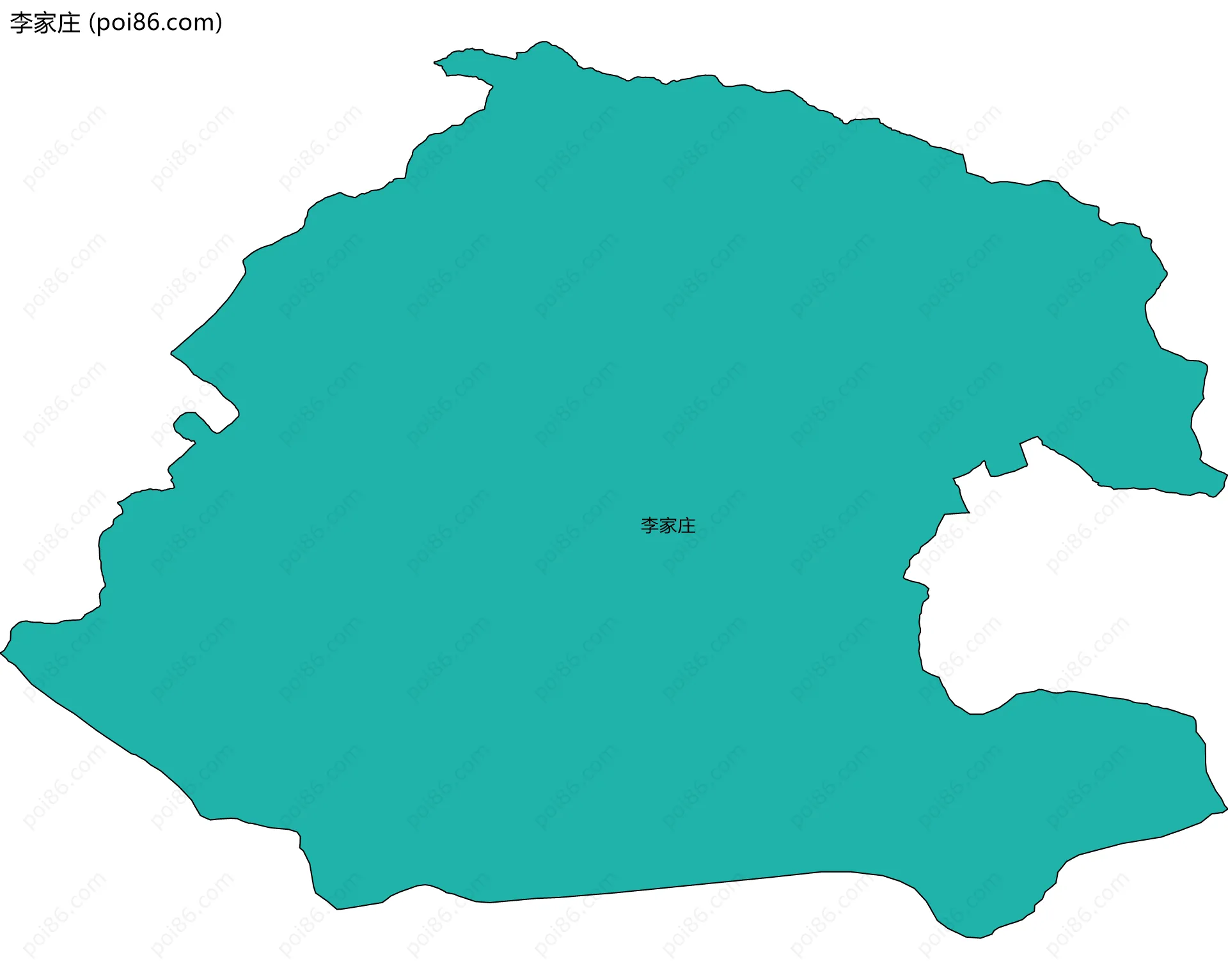 李家庄边界地图