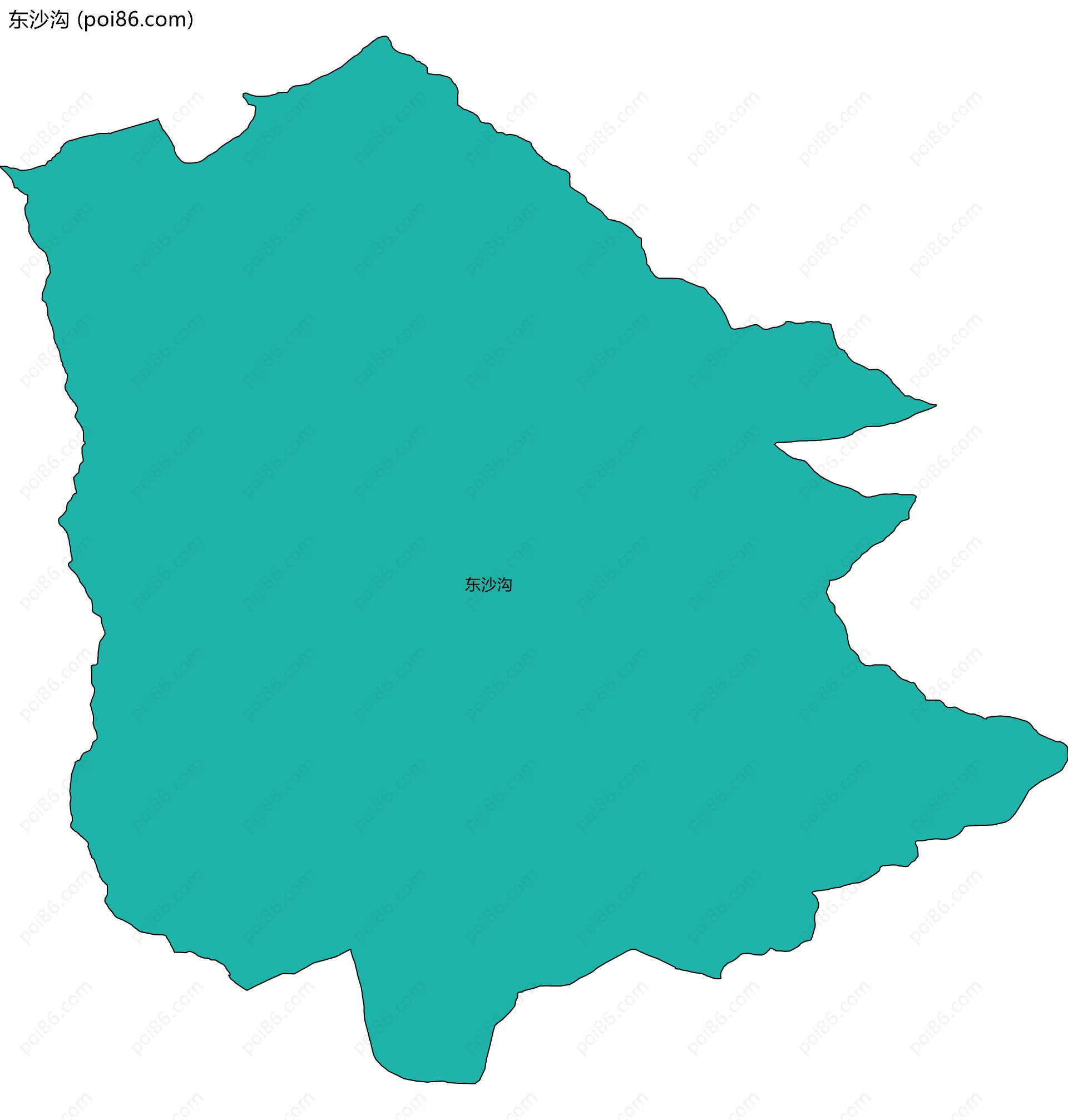 东沙沟边界地图