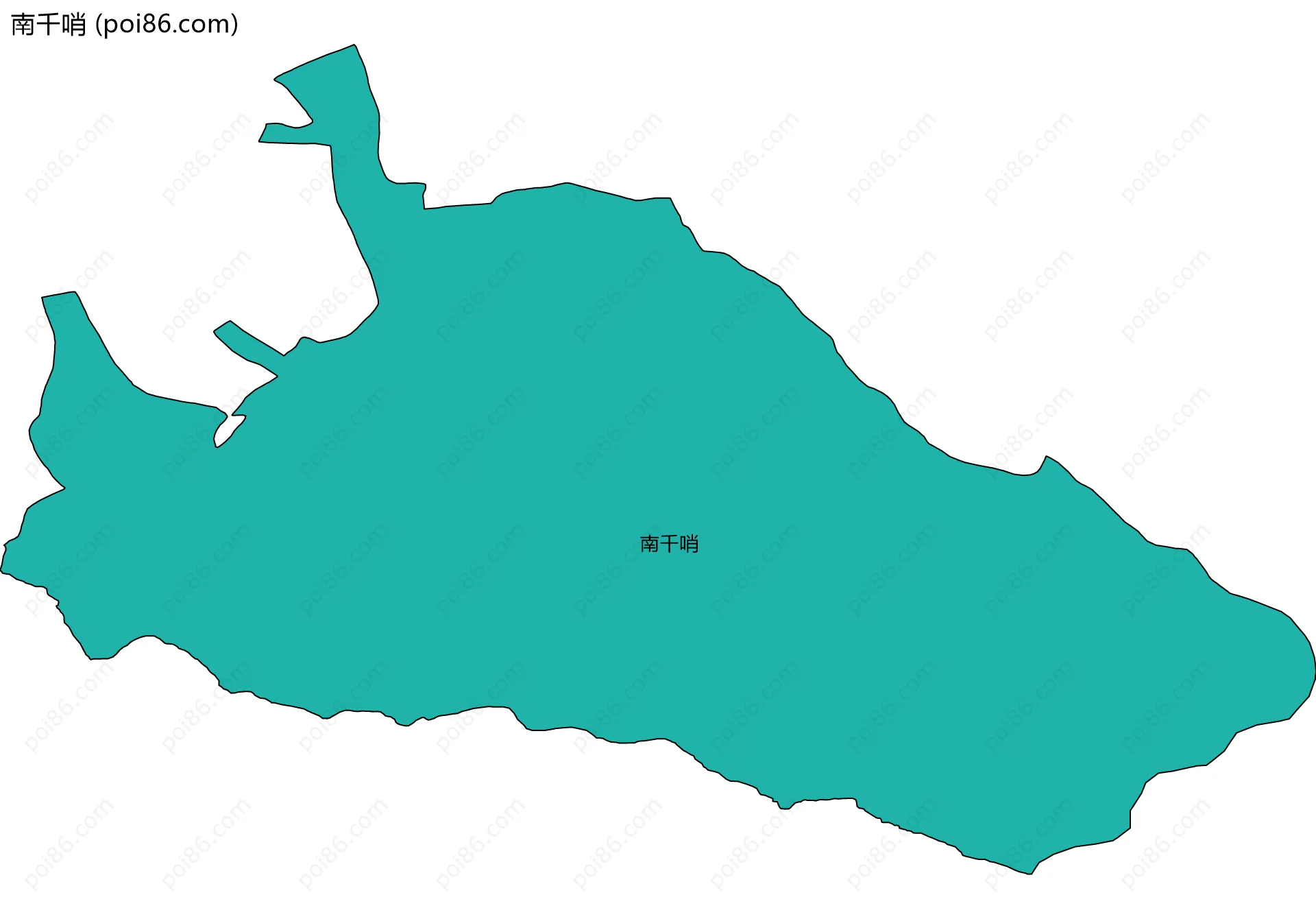 南千哨边界地图