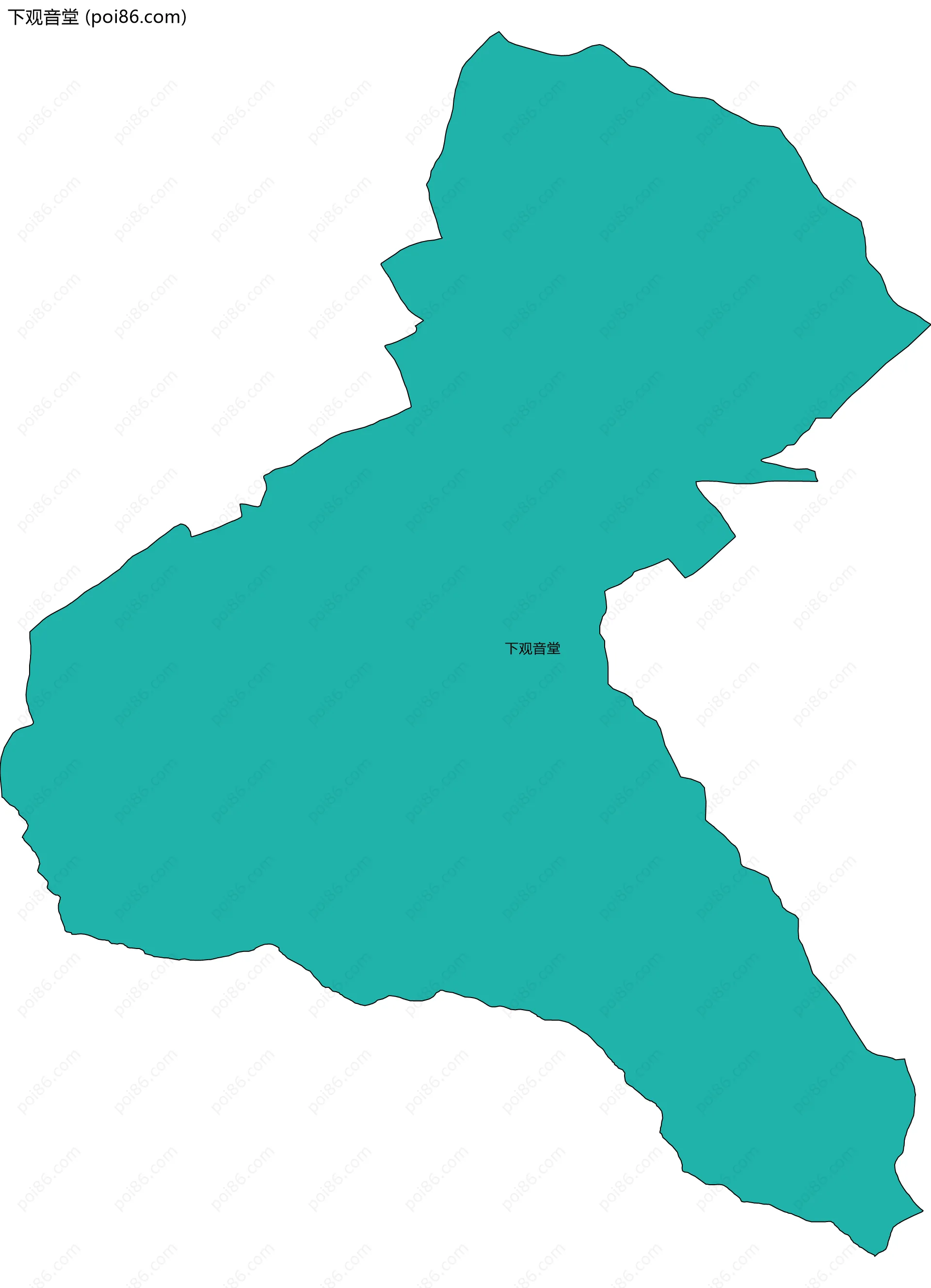下观音堂边界地图
