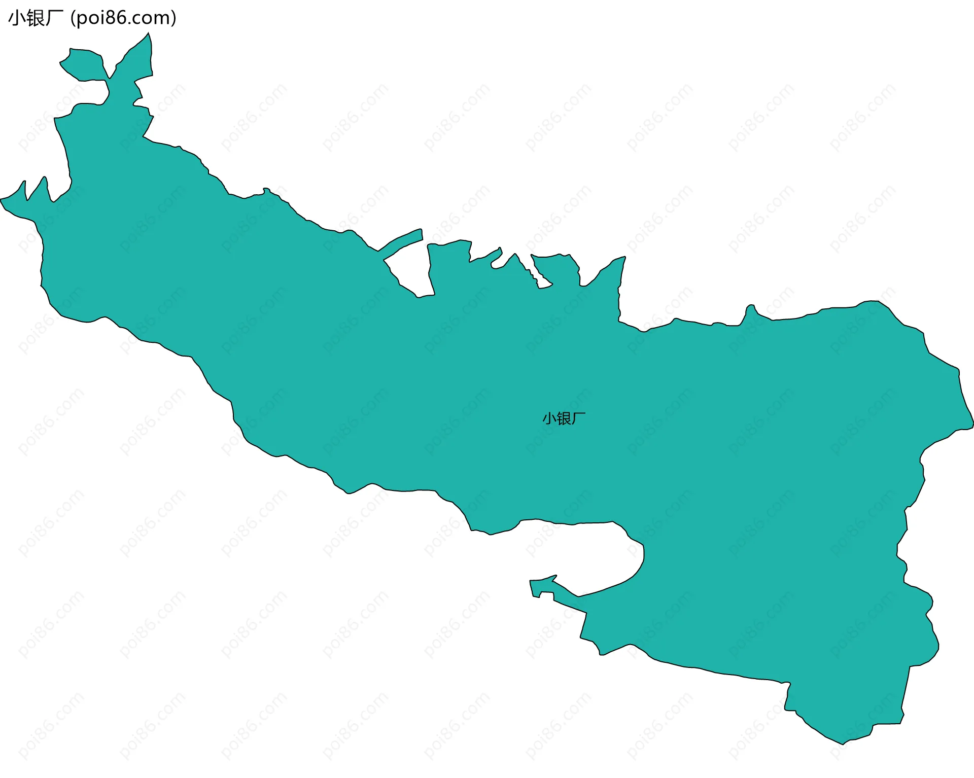 小银厂边界地图