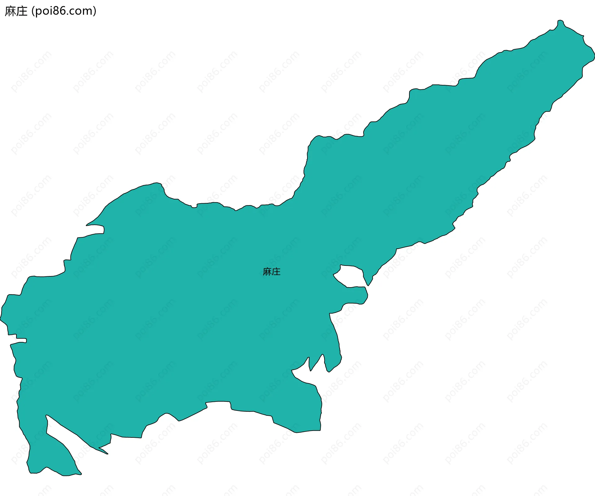 麻庄边界地图