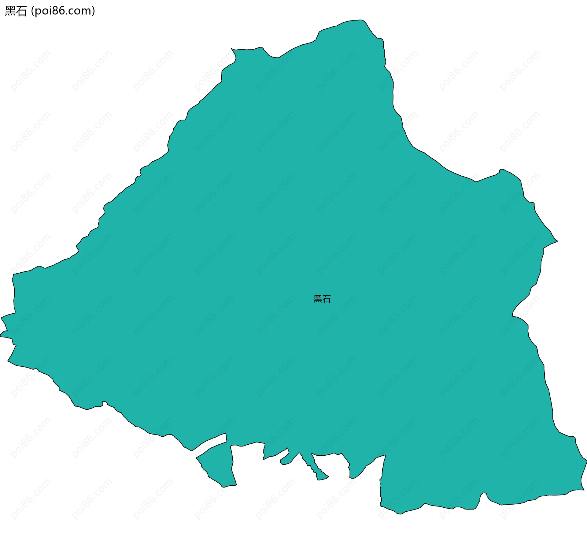 黑石边界地图