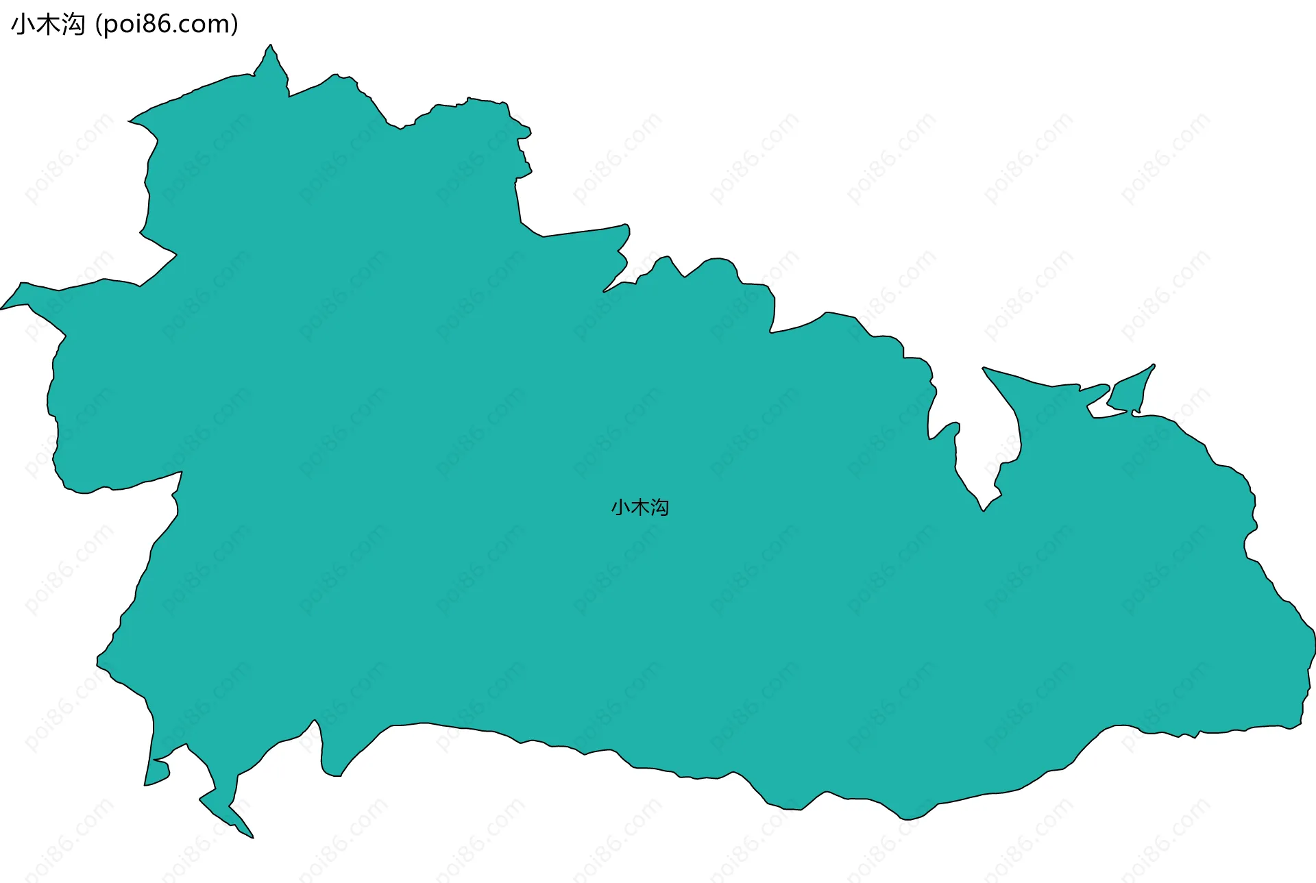 小木沟边界地图