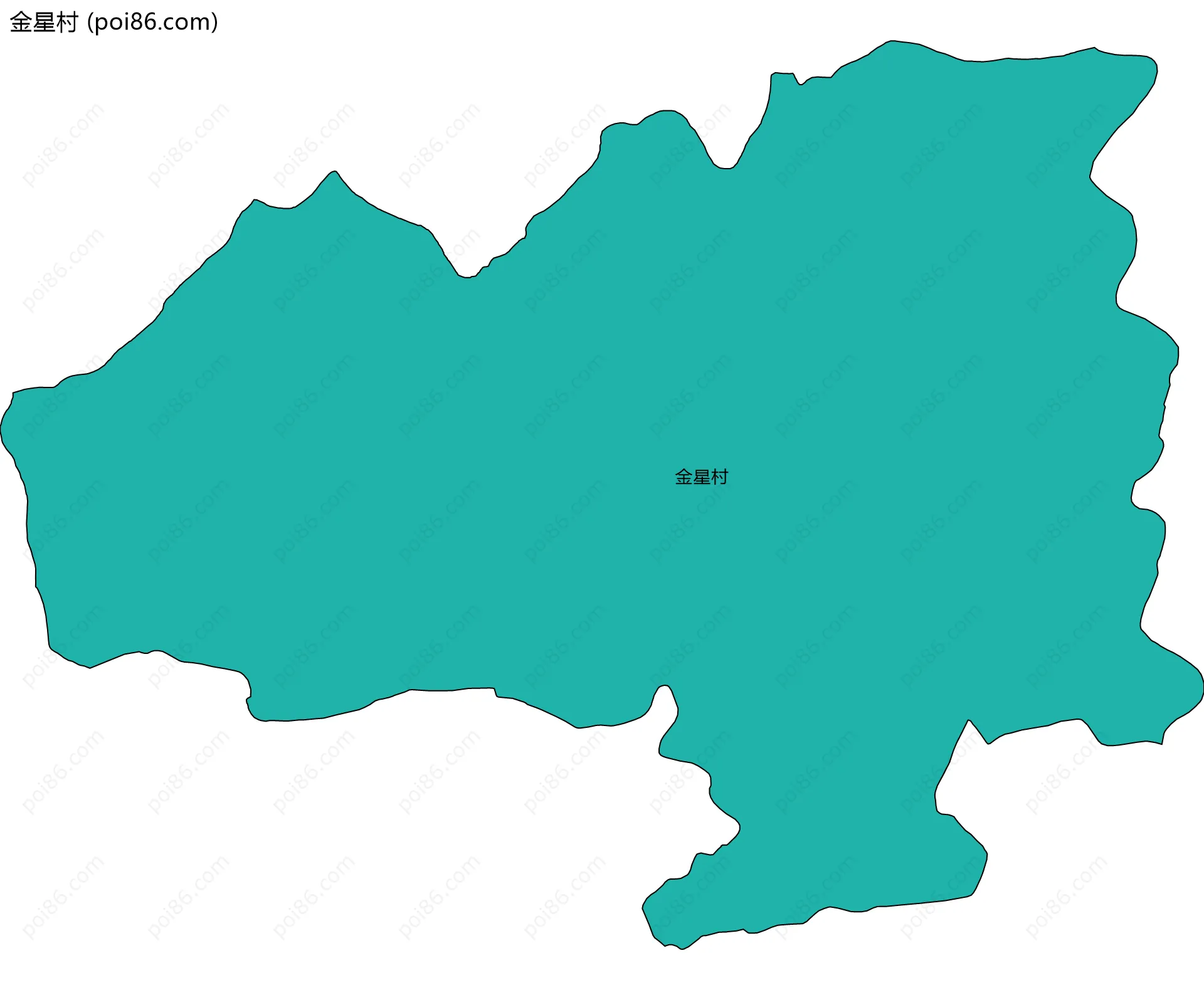 金星村边界地图