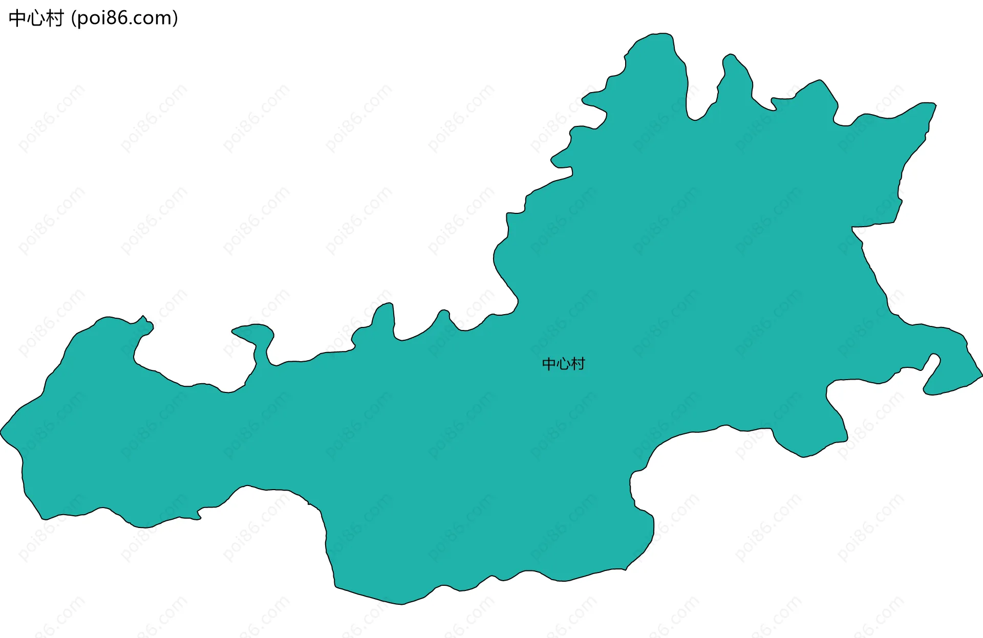 中心村边界地图