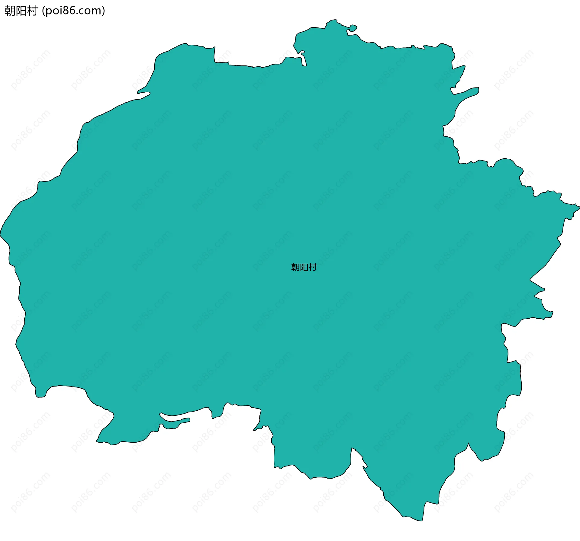 朝阳村边界地图
